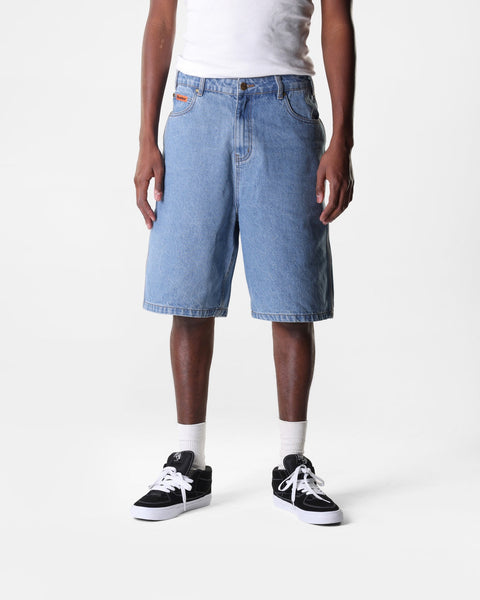 ハーフ・ショートパンツ Bermuda Wide One-Tuck Washed Denim Shorts Deep Indigo MUSINSA | GLW Bermuda Wide One-Tuck Washed Denim Shorts Deep