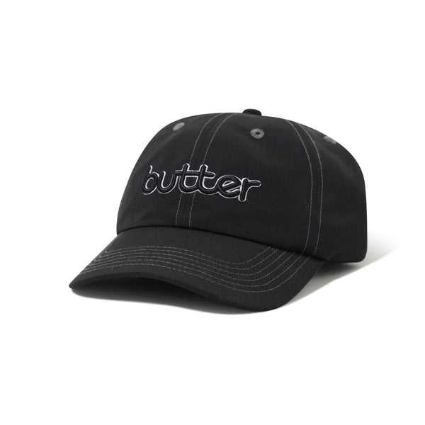 【BUTTER GOODS】Diamond 6 Panel Cap - Black/Slate Diamond 6 Panel Cap, Black / Slate – Butter Goods USA
