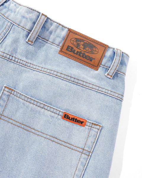 Baggy Denim Shorts, Light Blue – Butter Goods USA