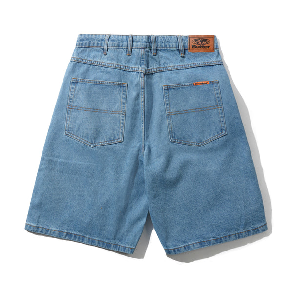 Baggy Denim Shorts, Washed Indigo – Butter Goods USA