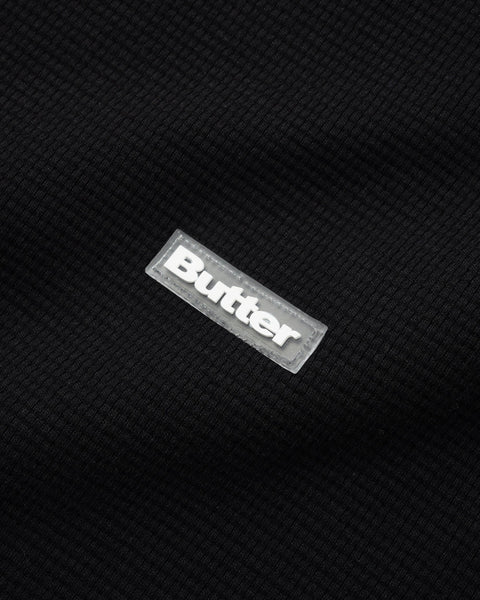 Basic Waffle L/S Tee, Black – Butter Goods USA