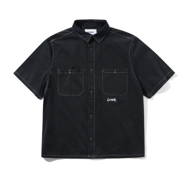 Contrast Stitch S/S Shirt, Washed Black – Butter Goods USA