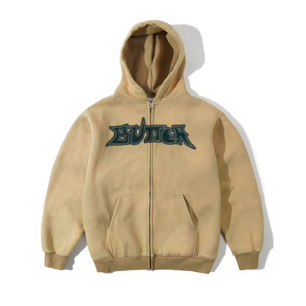 【BUTTER GOODS】ENCOUNTER ZIP HOOD WASHED BLACK パーカー Encounter Zip-Thru Hood, Washed Black – Butter Goods USA