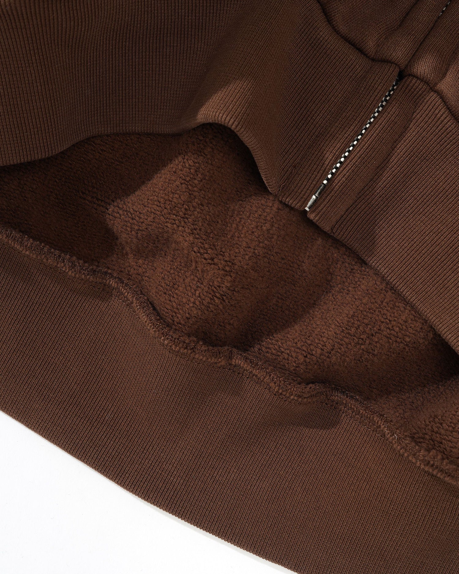 Nimai Zip-Thru Hood, Washed Brown