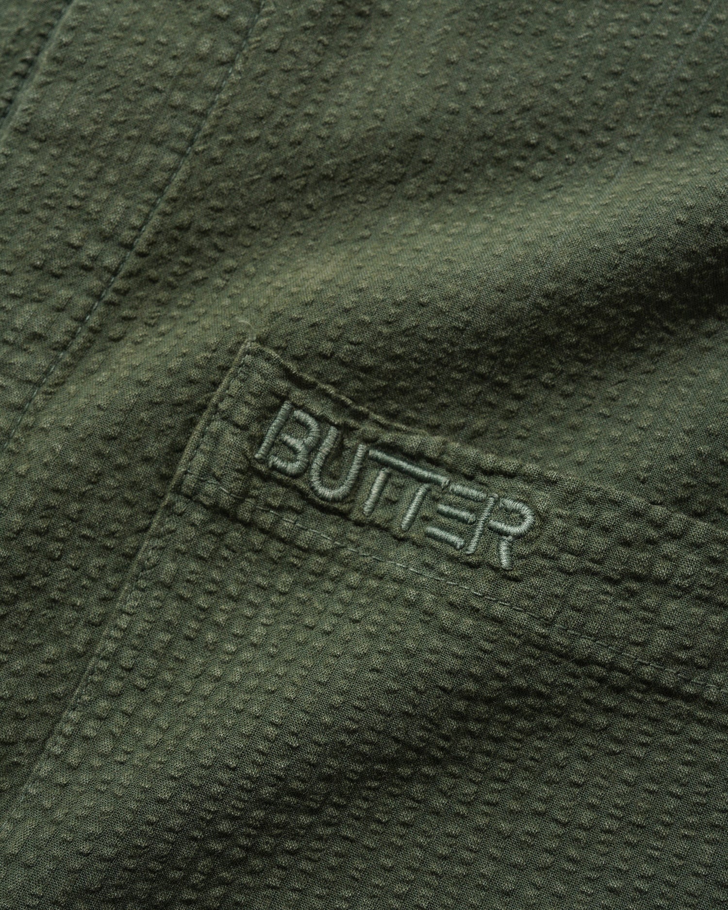 Overdye Seersucker S/S Shirt, Army