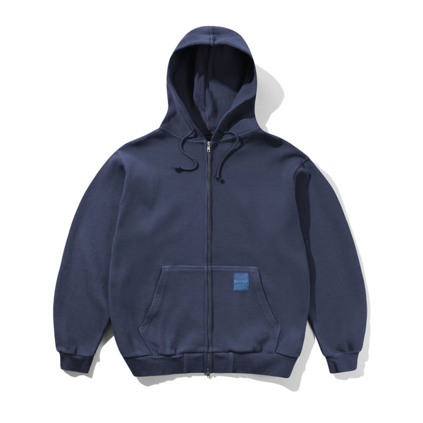 Waffle Zip-Thru Hood, Navy Overdye – Butter Goods USA