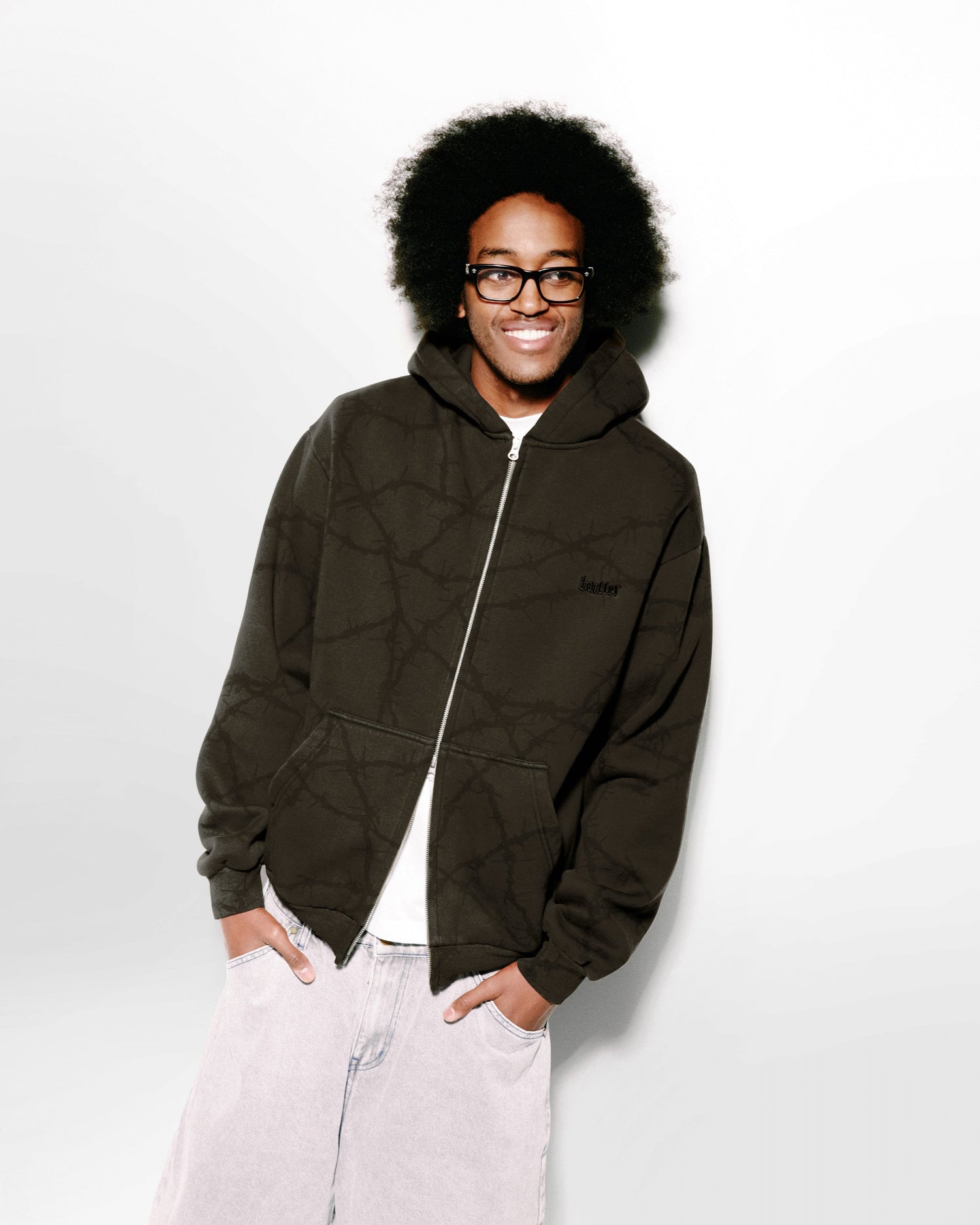 Wired Zip-Thru Hood, Fudge