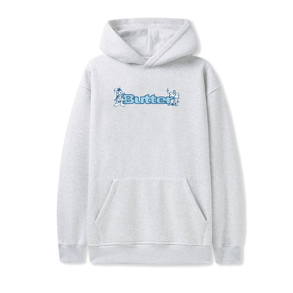 【BUTTER GOODS】BUGS LOGO PULLOVER HOOD / ASH Bugs Logo Pullover Hood, Ash – Butter Goods
