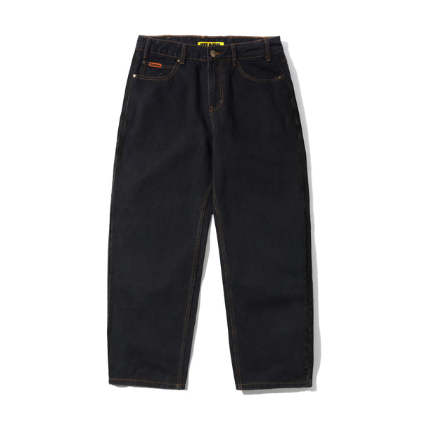 polysooem★韓国★人気★WARM STUDDED WASHED JEANS, BLACK WARM STUDDED WASHED JEANS, BLACK - polysooem