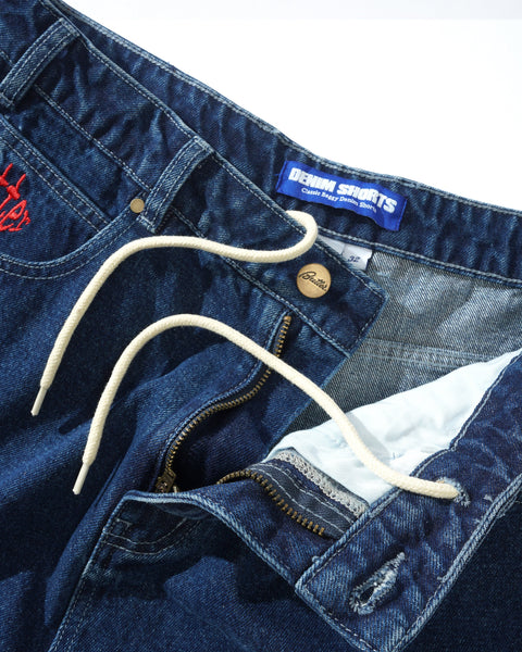 Spider Denim Shorts, Dark Indigo – Butter Goods USA