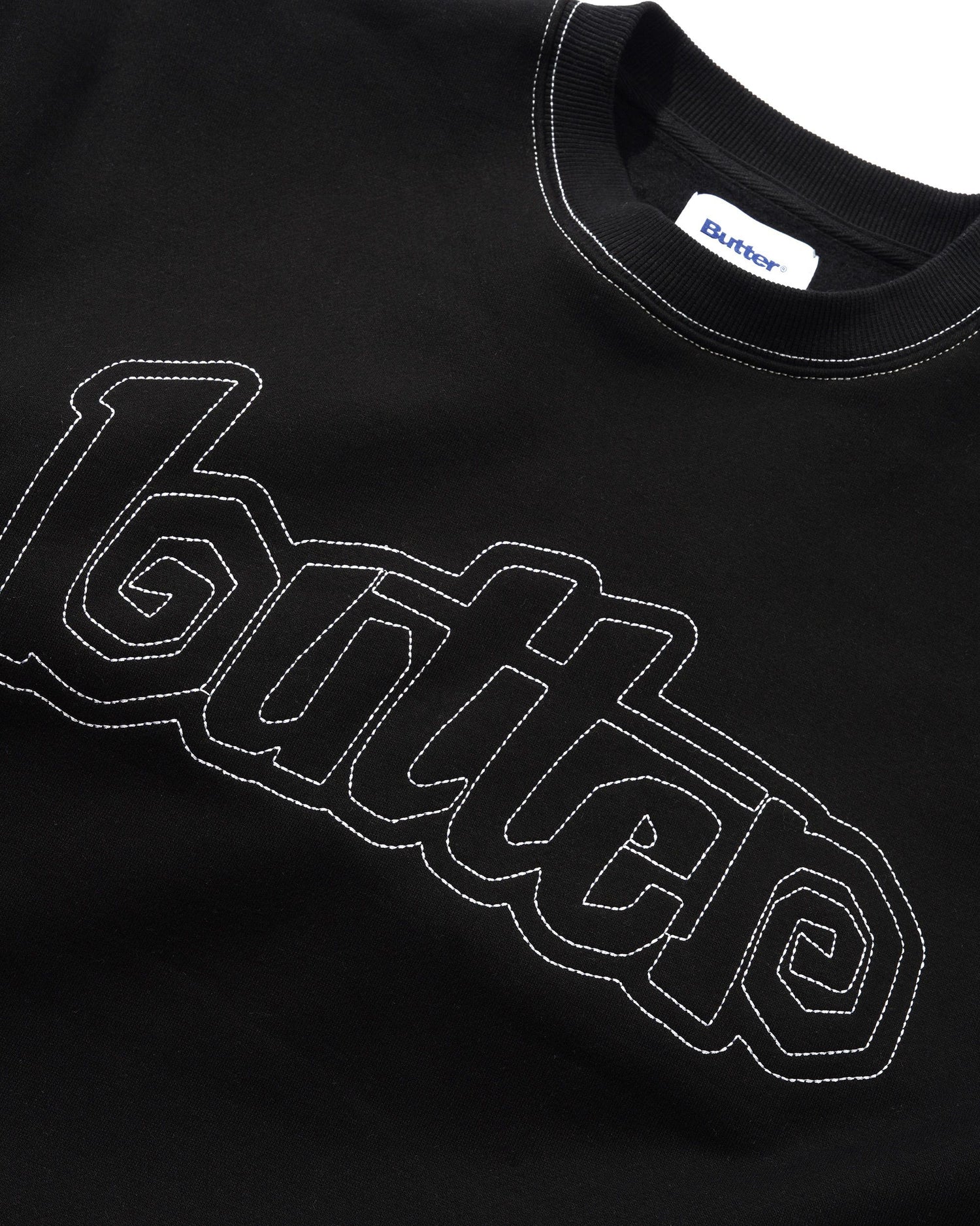 Swirl Crewneck, Black