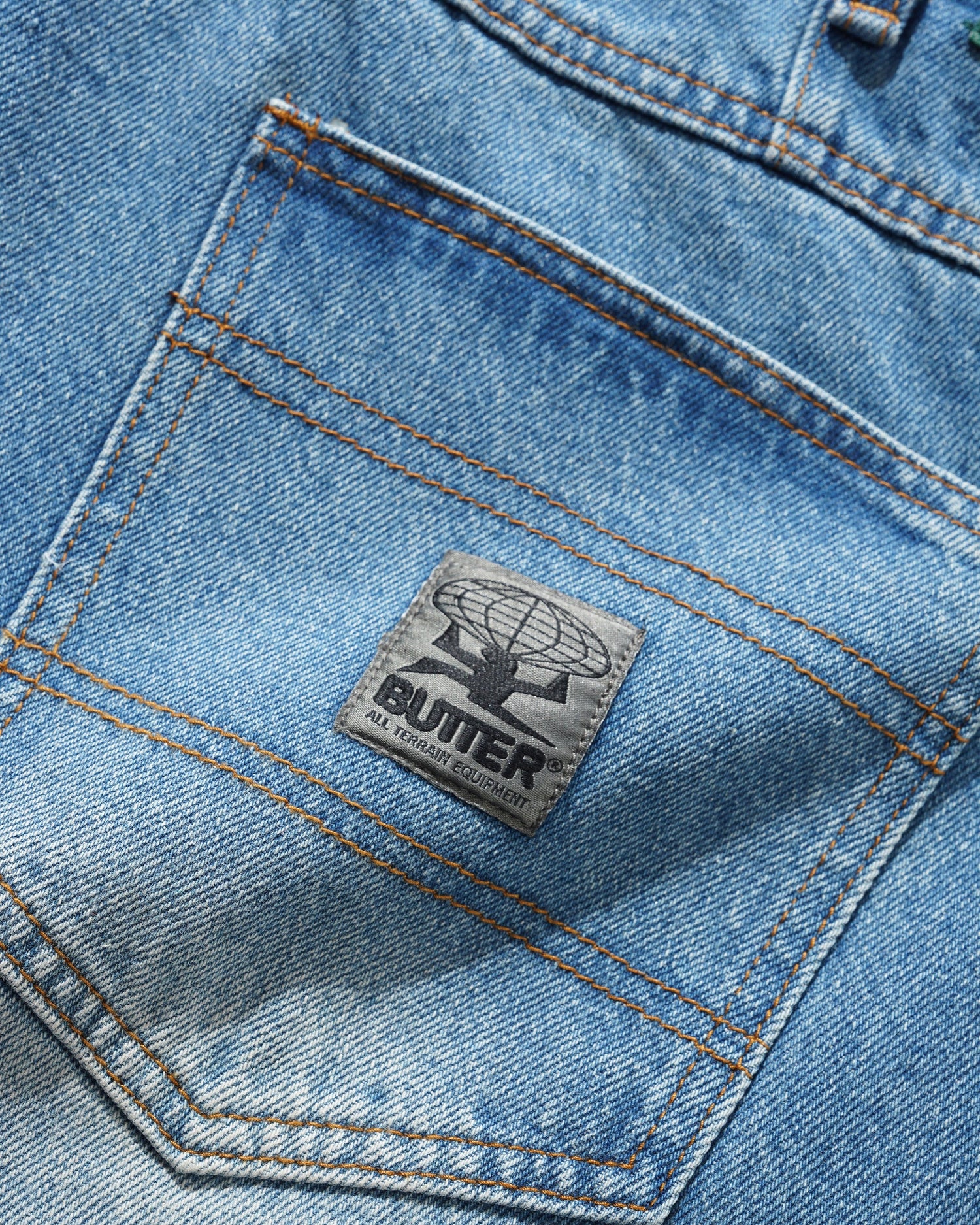 Wide Cut Denim Jeans, Worn Indigo