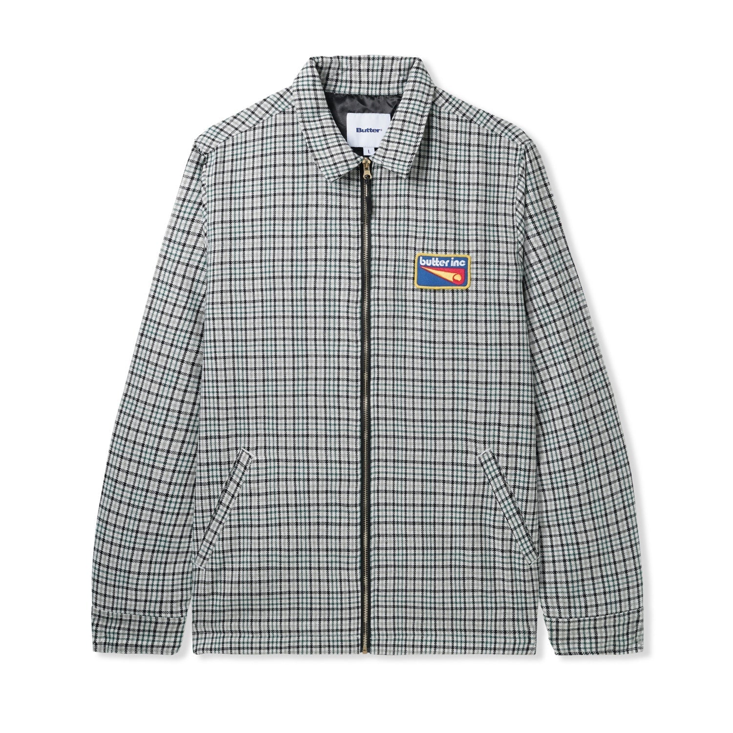 Roller Zip Jacket, White / Black / Forest