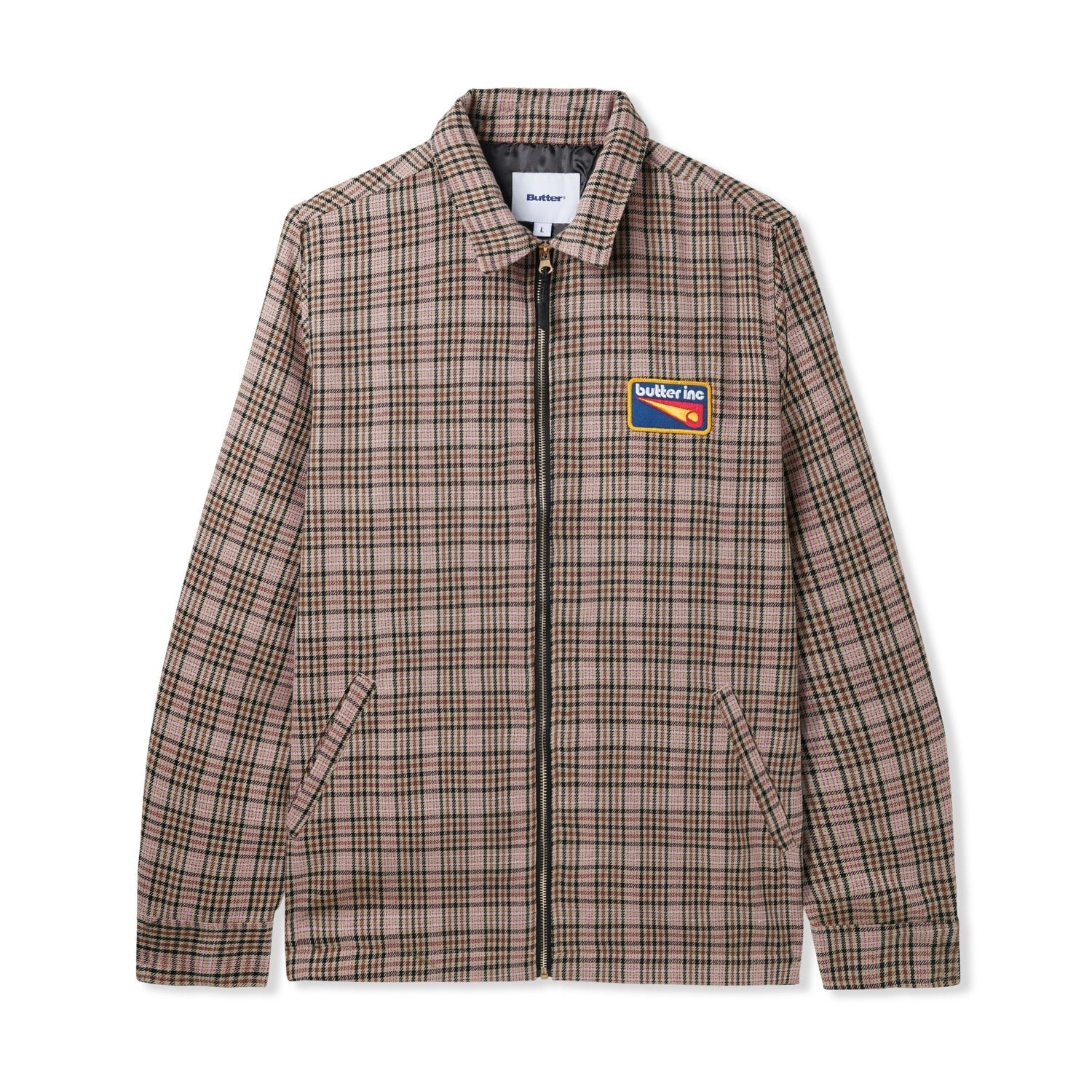 Roller Zip Jacket, Tan / Brown / Pink