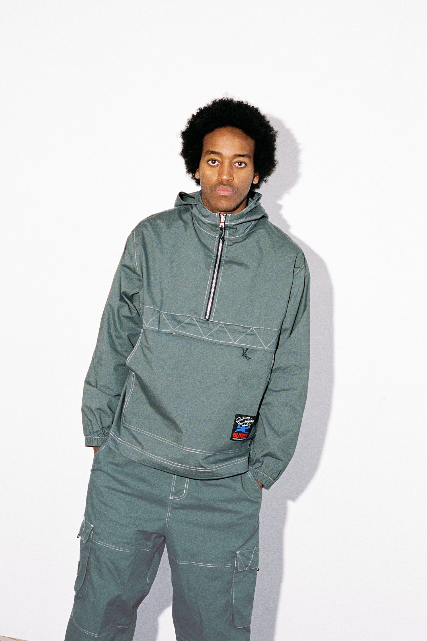 Terrain Contrast Stitch Jacket, Army