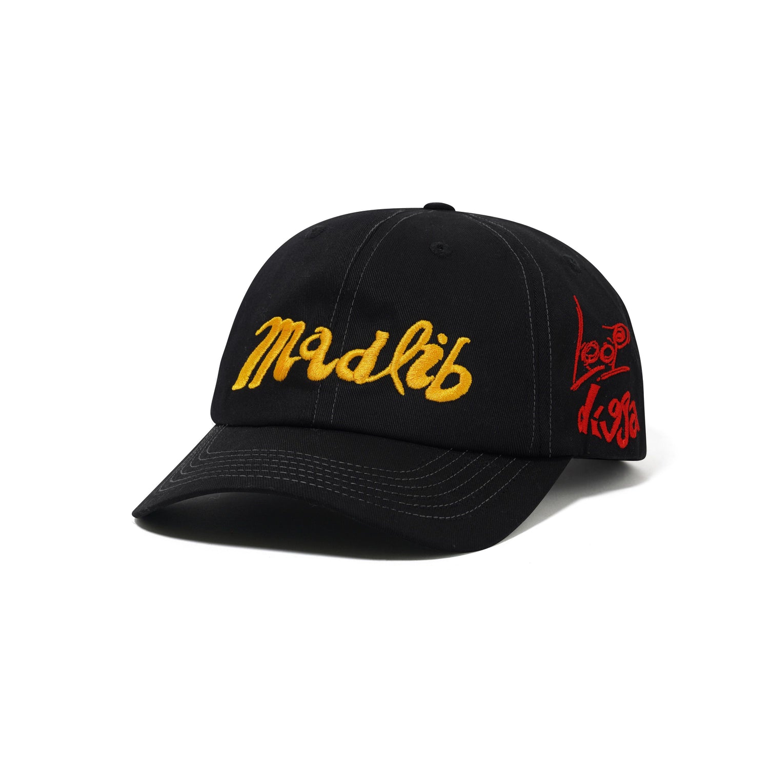 Alias 6 Panel Cap, Black