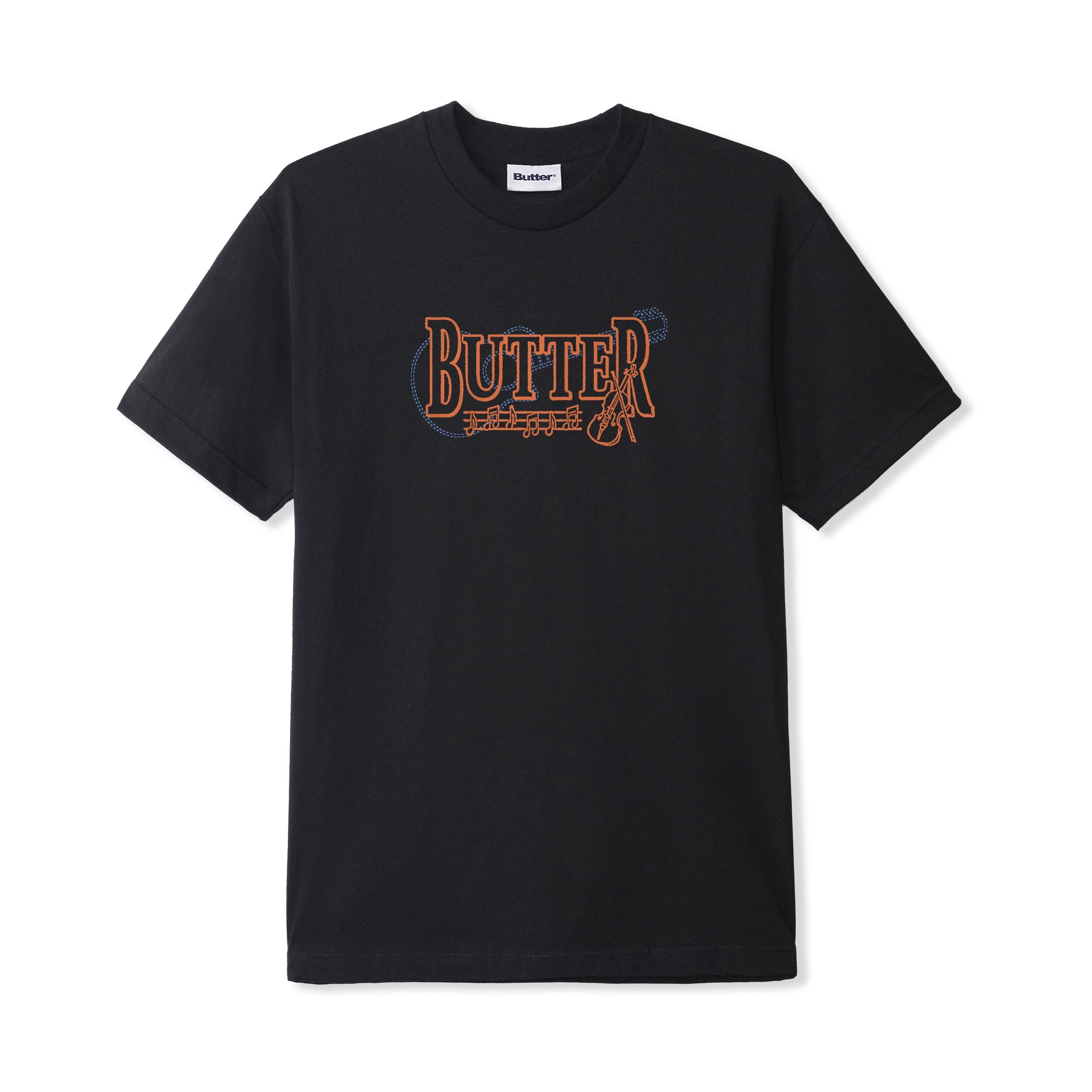 【バターグッズ】Butter Goods Arrangement Tee Arrangement Tee, Black – Butter Goods USA