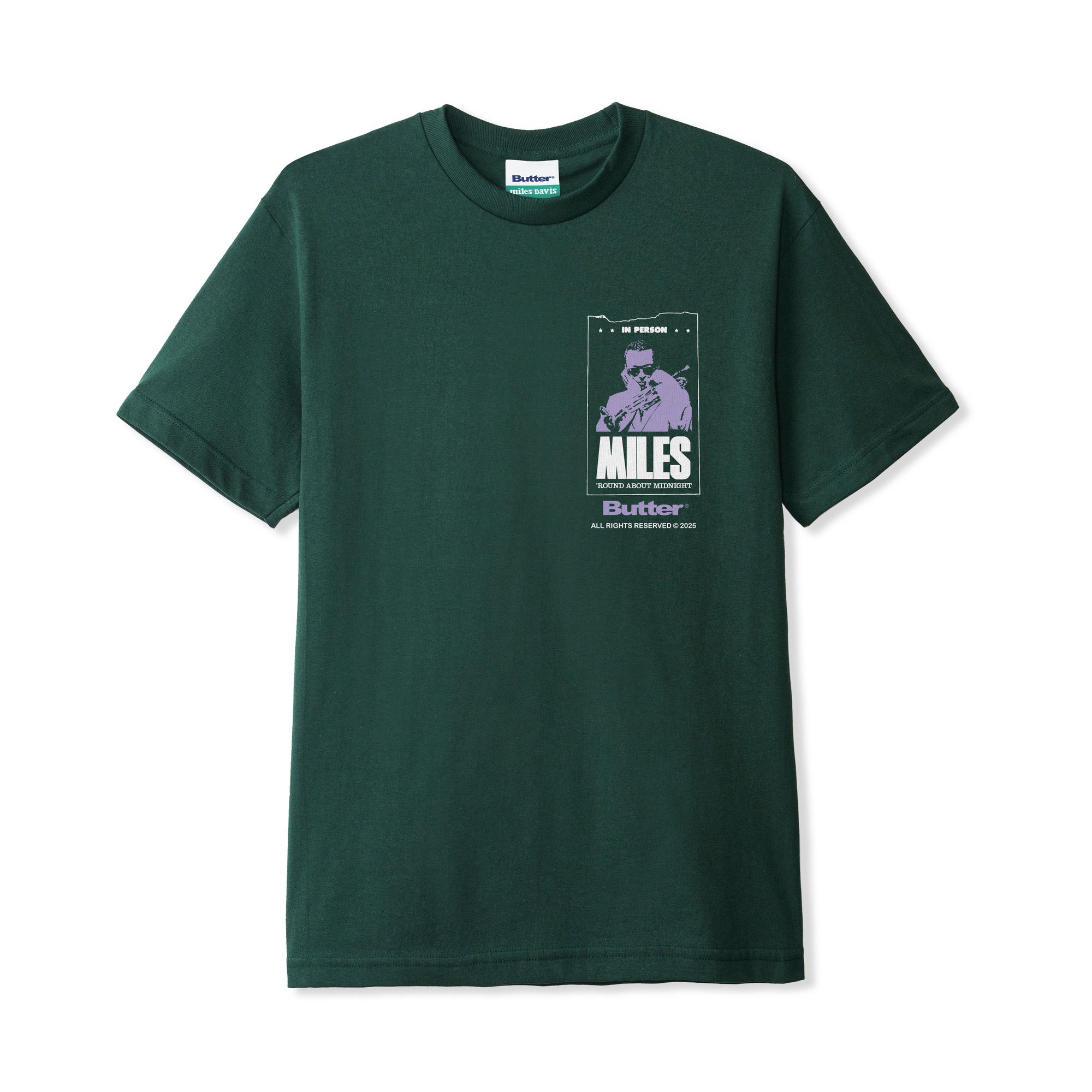 【Butter Goods】 Round About Midnight Tee Tシャツ Round About Midnight Tee, Dark Forest – Butter Goods USA