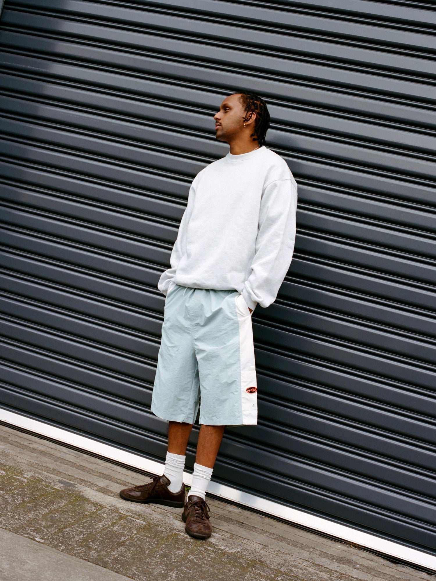 Abseil Boardshorts, Sky / White