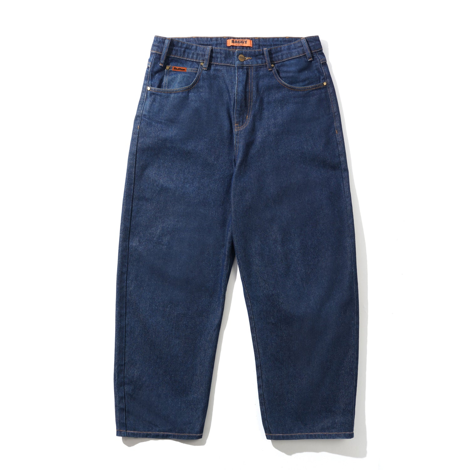 Baggy Denim Jeans, Dark Indigo