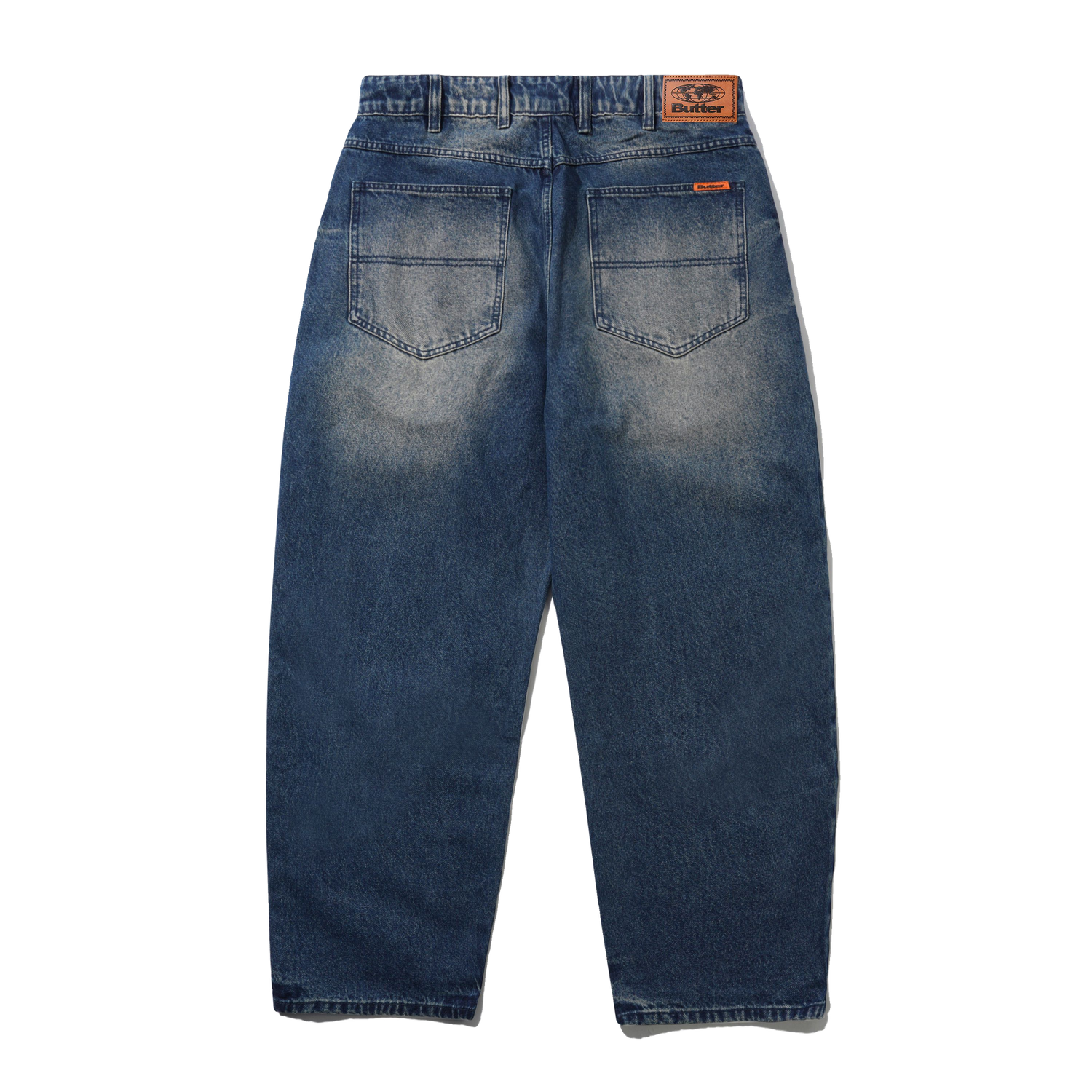 Baggy Denim Jeans, Vintage Indigo Wash