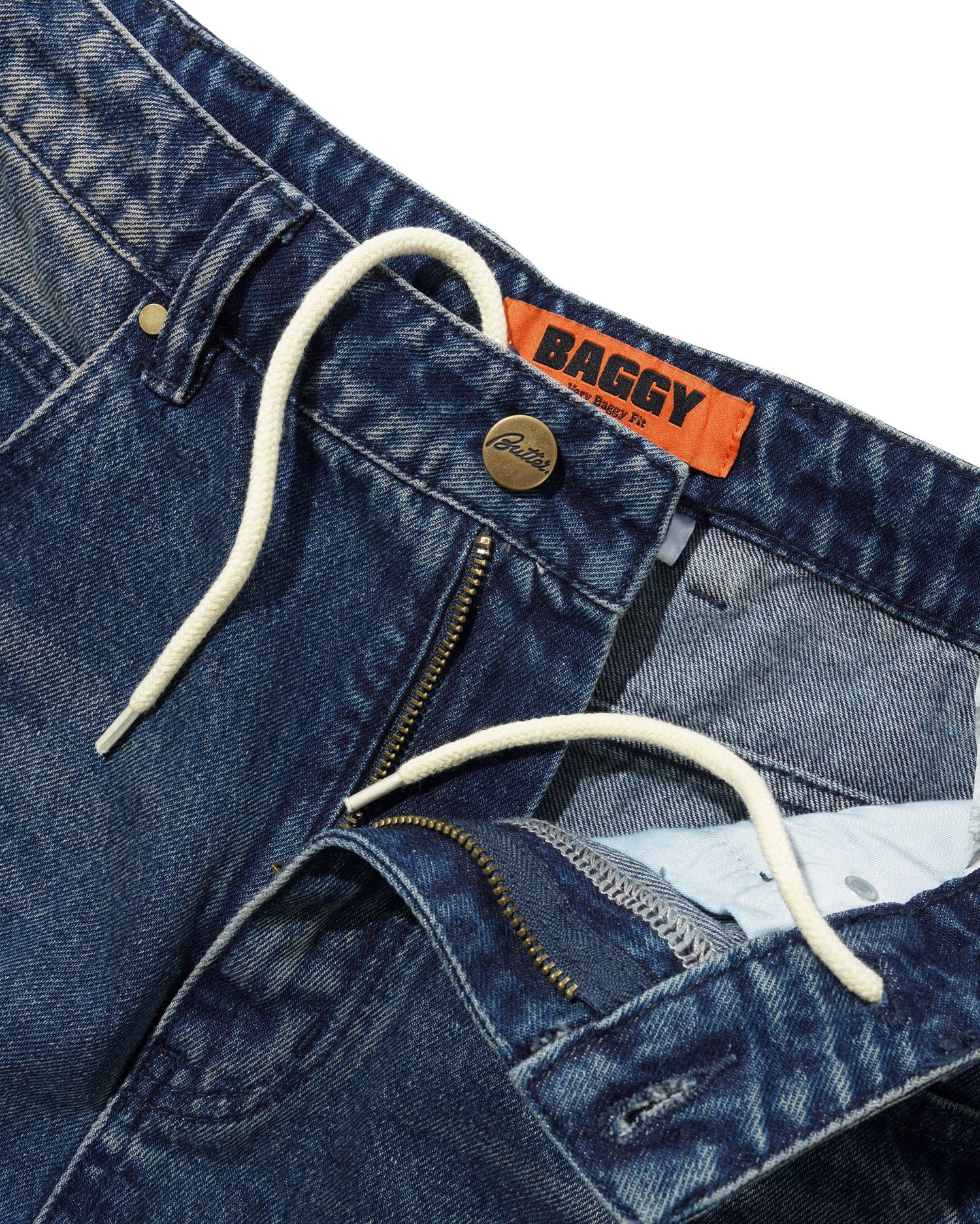 Baggy Denim Jeans, Vintage Indigo Wash