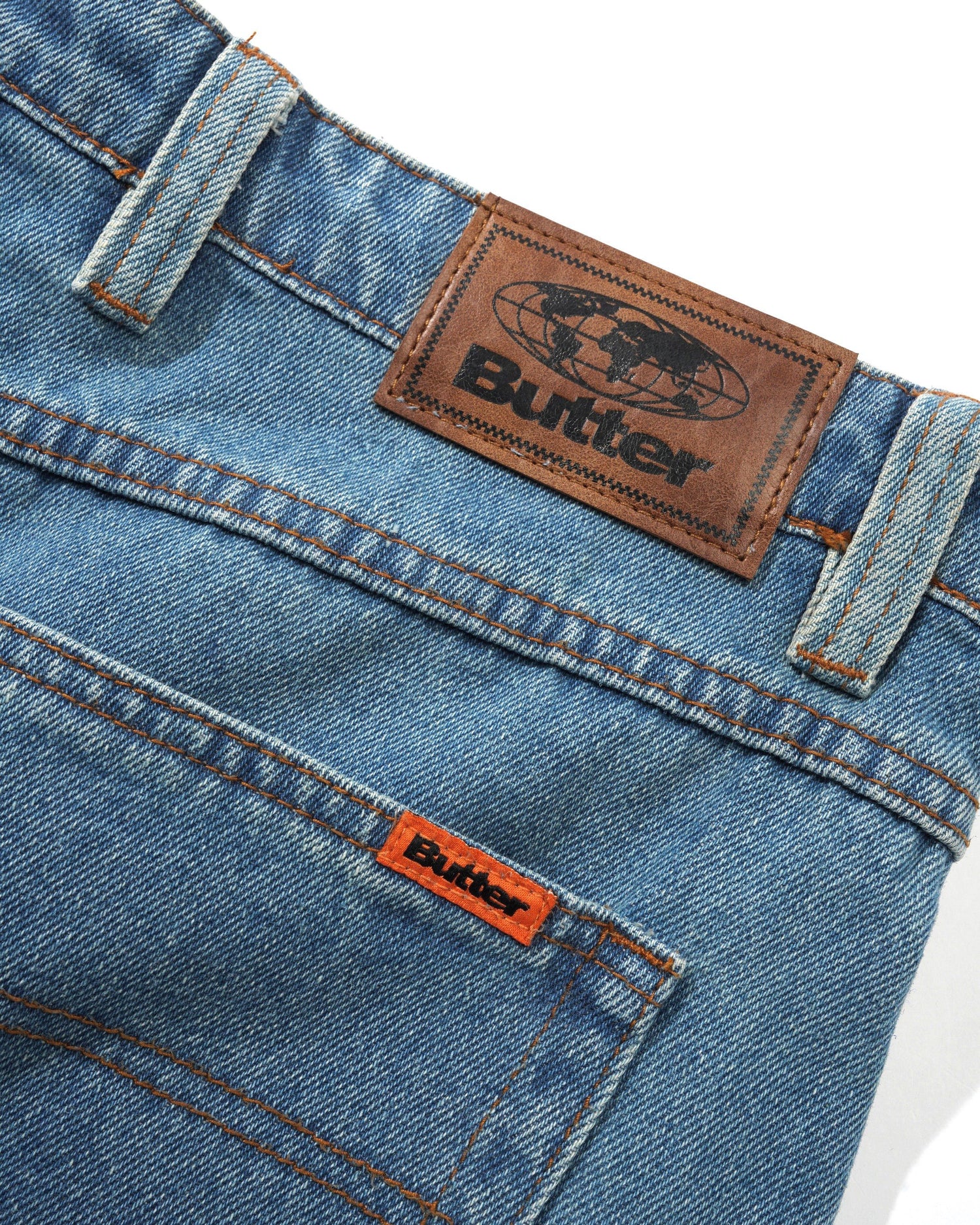 Baggy Denim Jeans, Washed Indigo