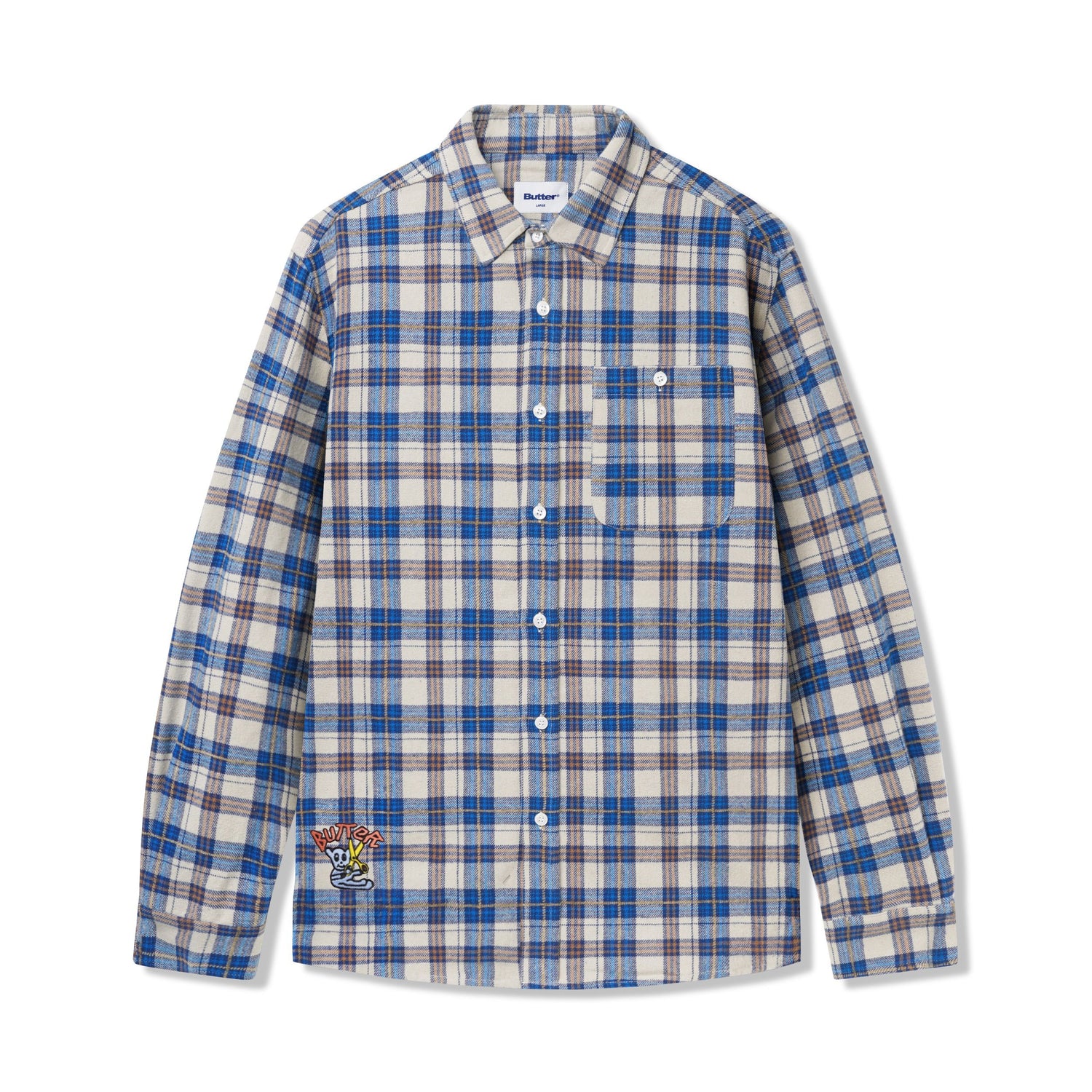 Bear Flannel Shirt, Blue