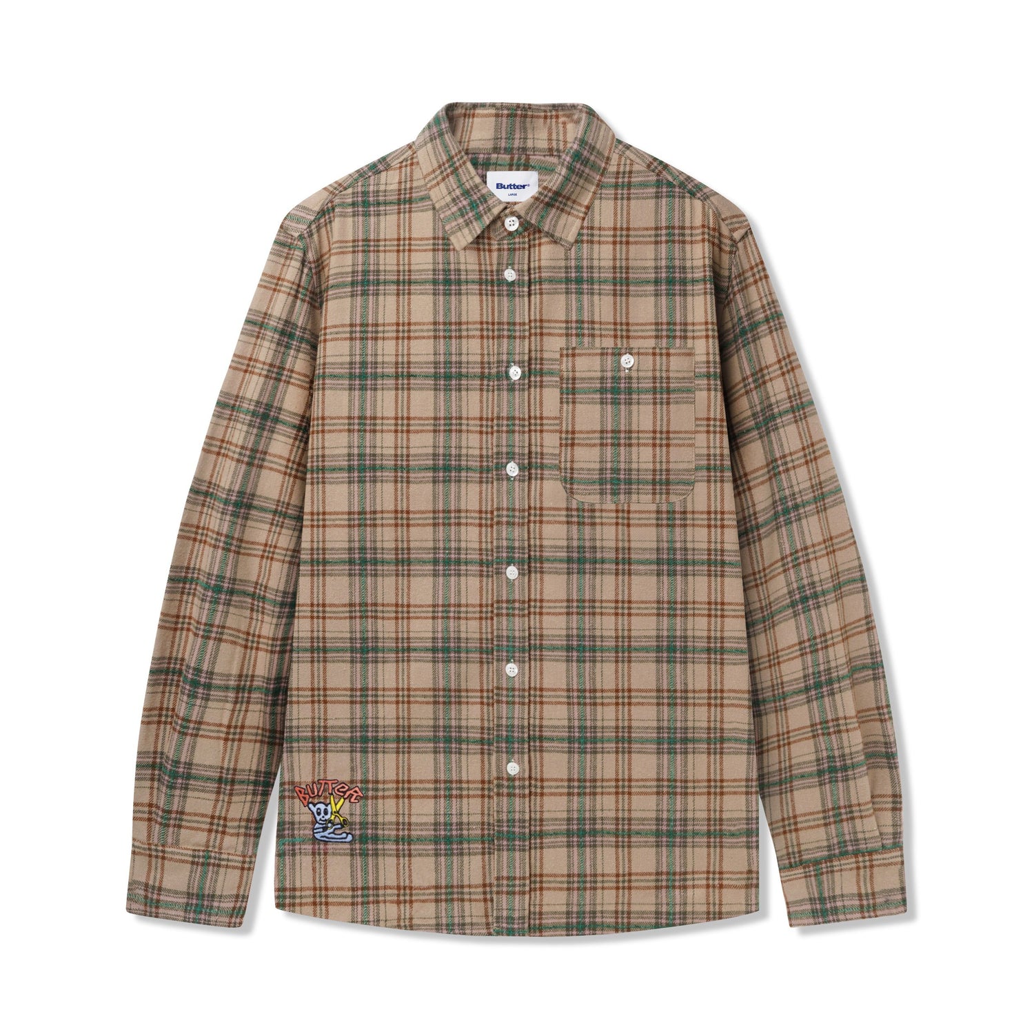 Bear Flannel Shirt, Khaki