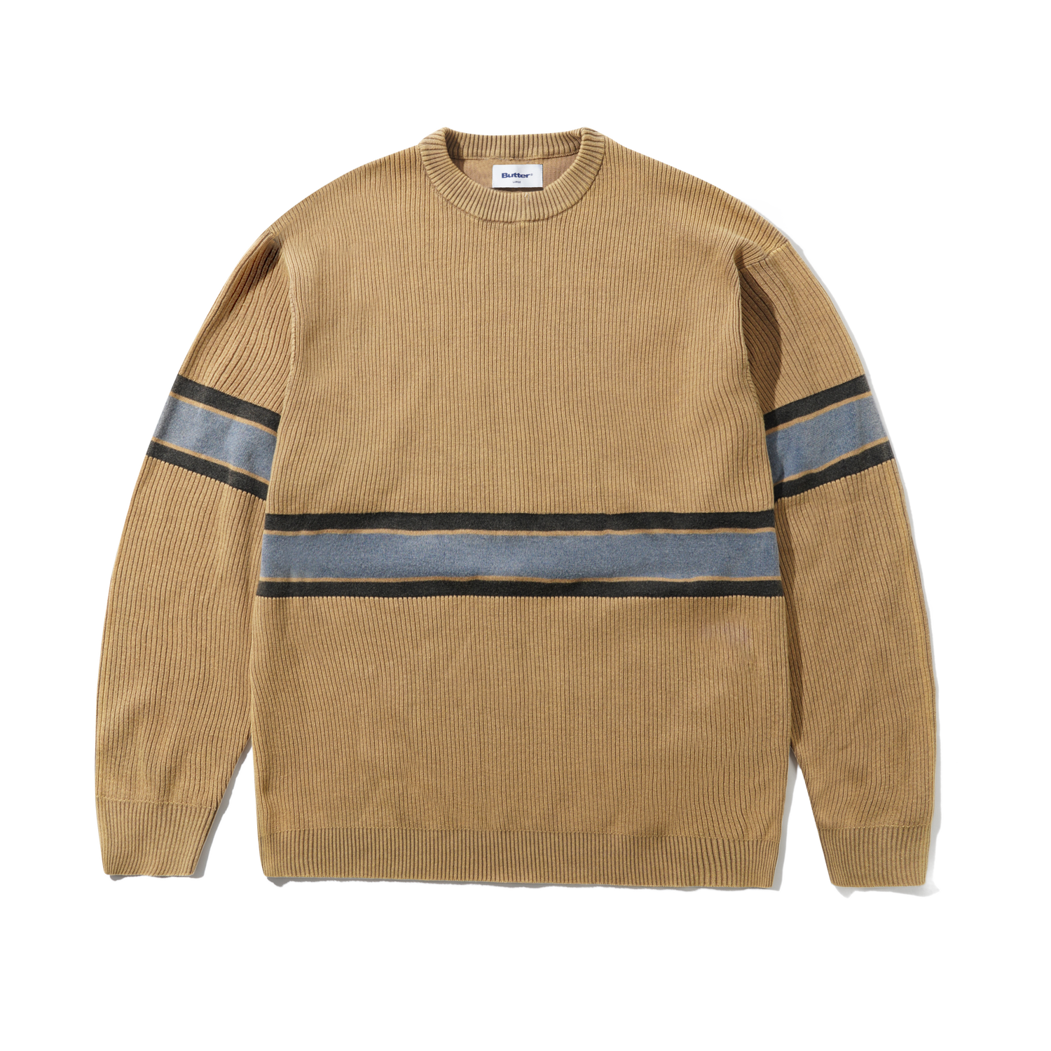Break Knit Sweater, Washed Tan