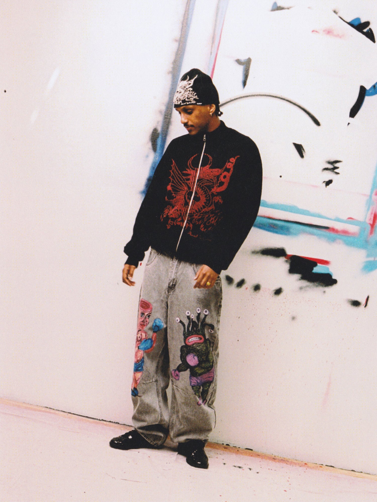 Boxing Denim Jeans, Washed Grey