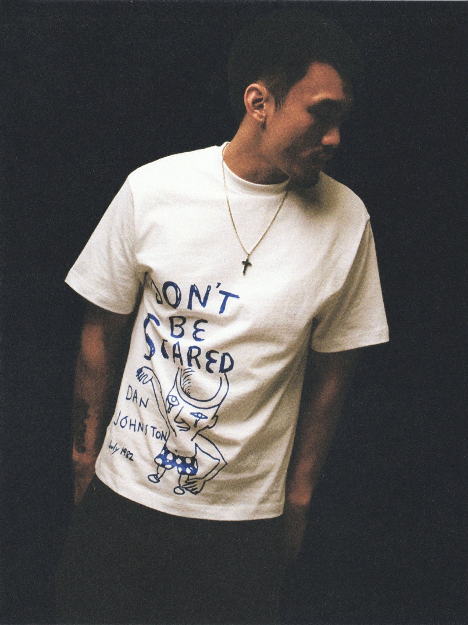 Don't Be Scared Tee, White