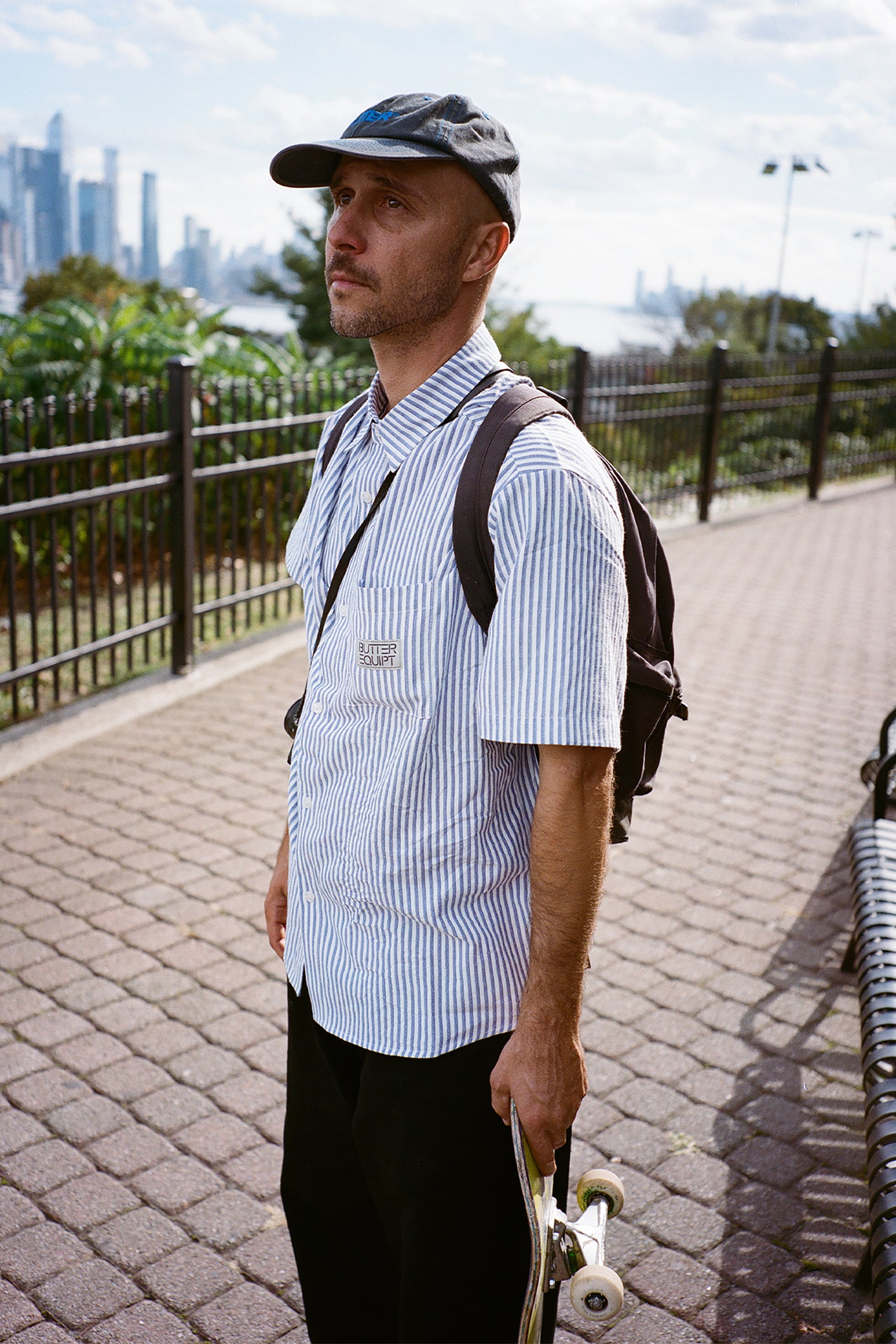 Hickory S/S Shirt, Blue Stripe