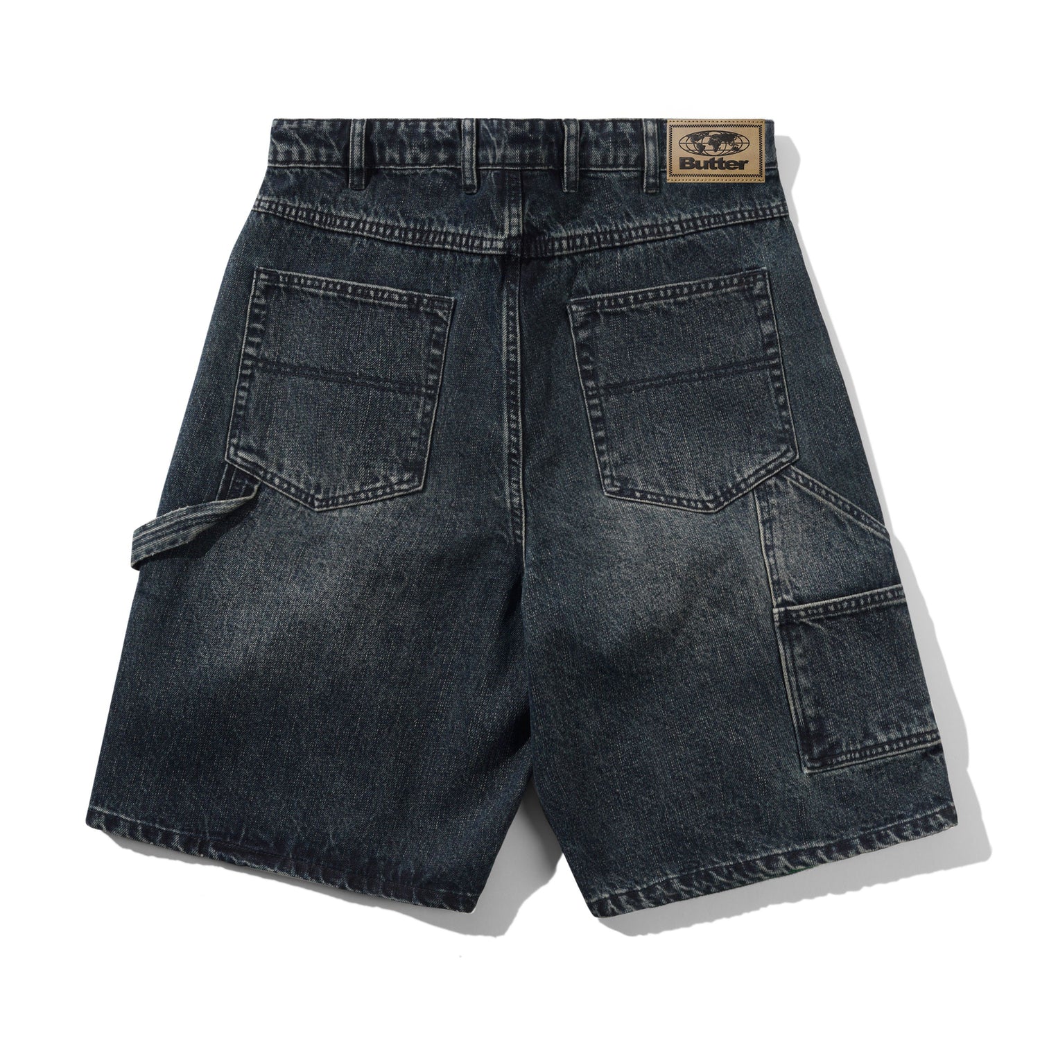 Carpenter Denim Shorts, Slub Dark Indigo
