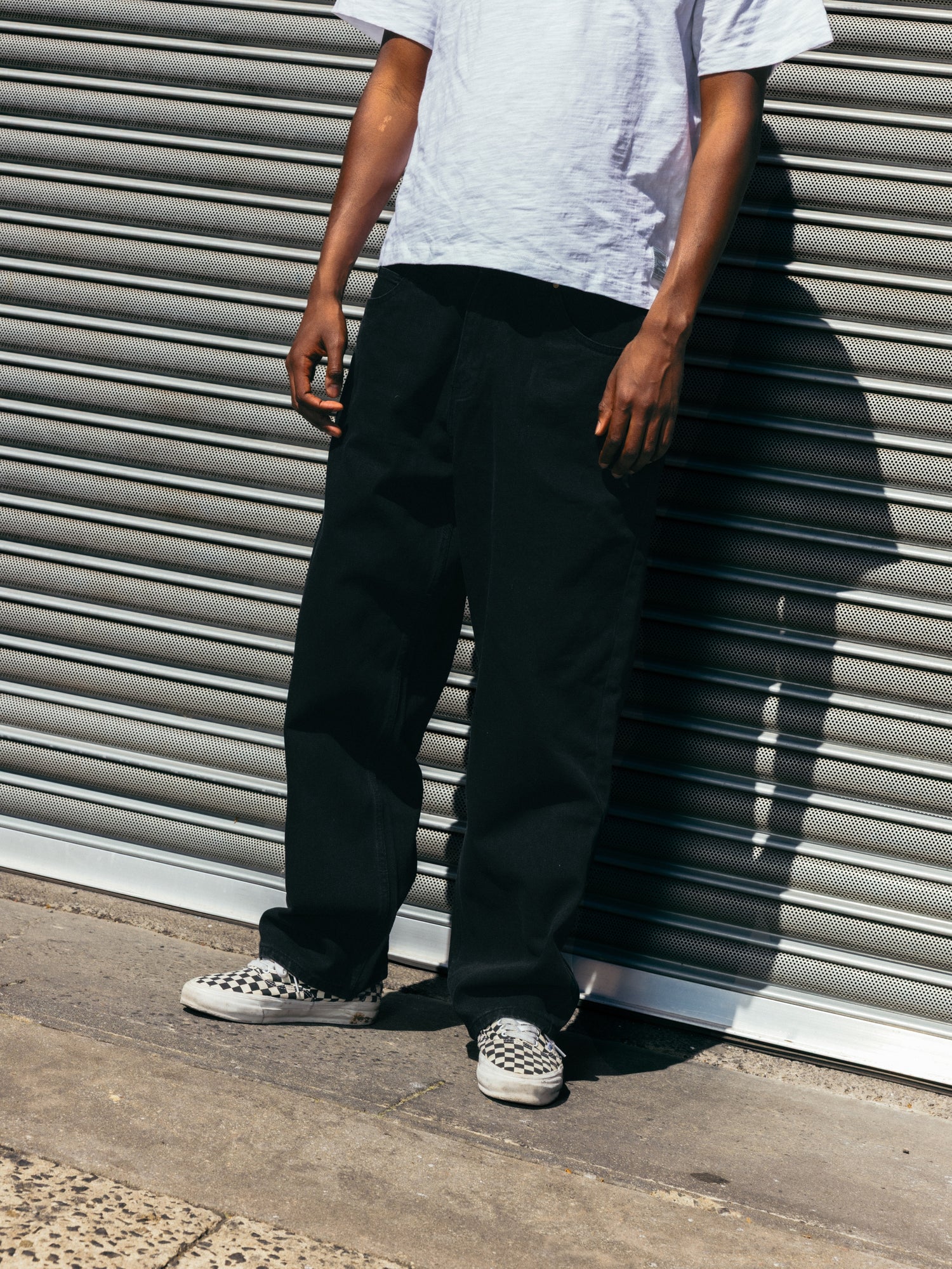 Baggy Denim Jeans, Grey Wash