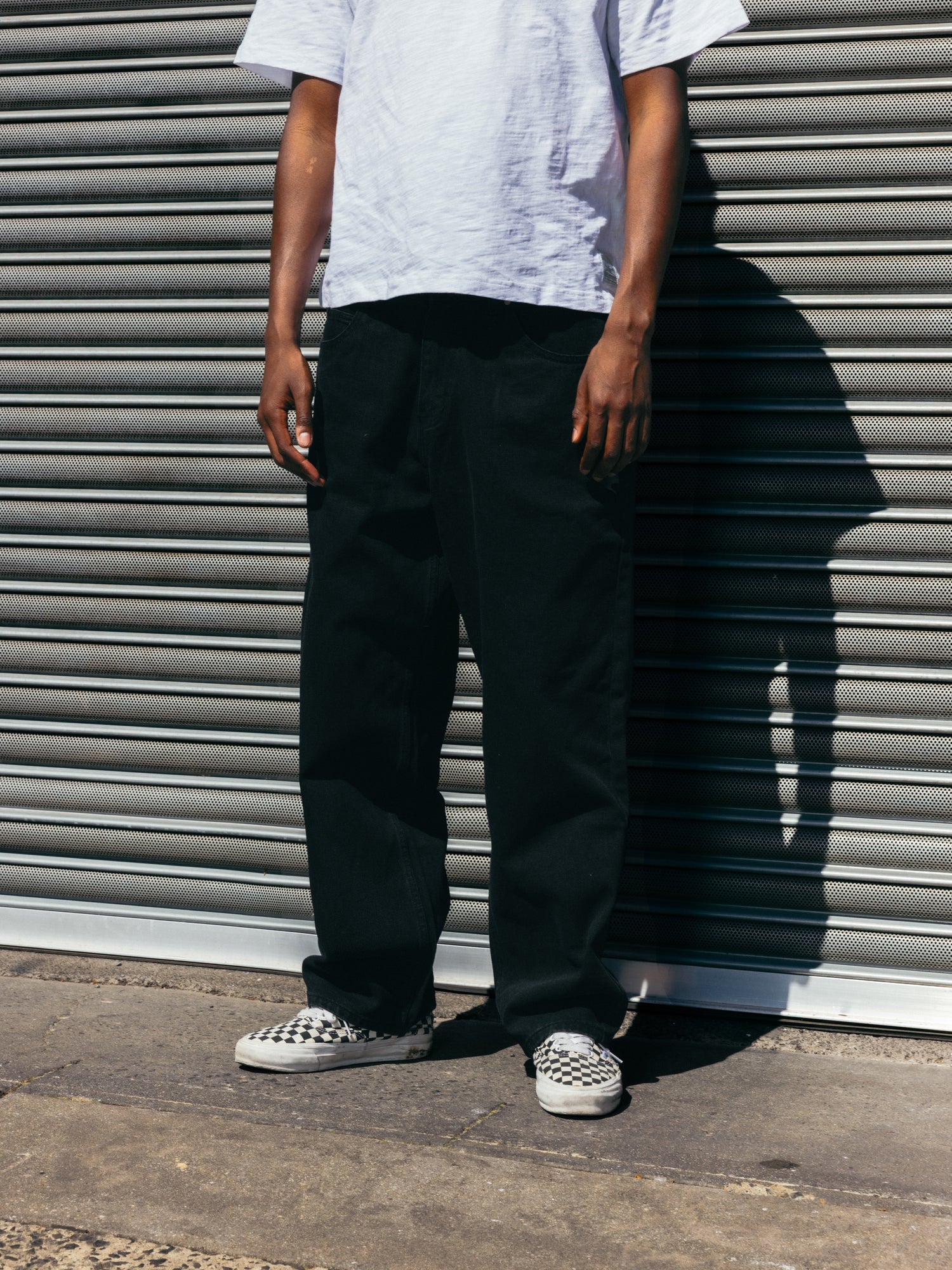 Baggy Denim Jeans, Grey Wash