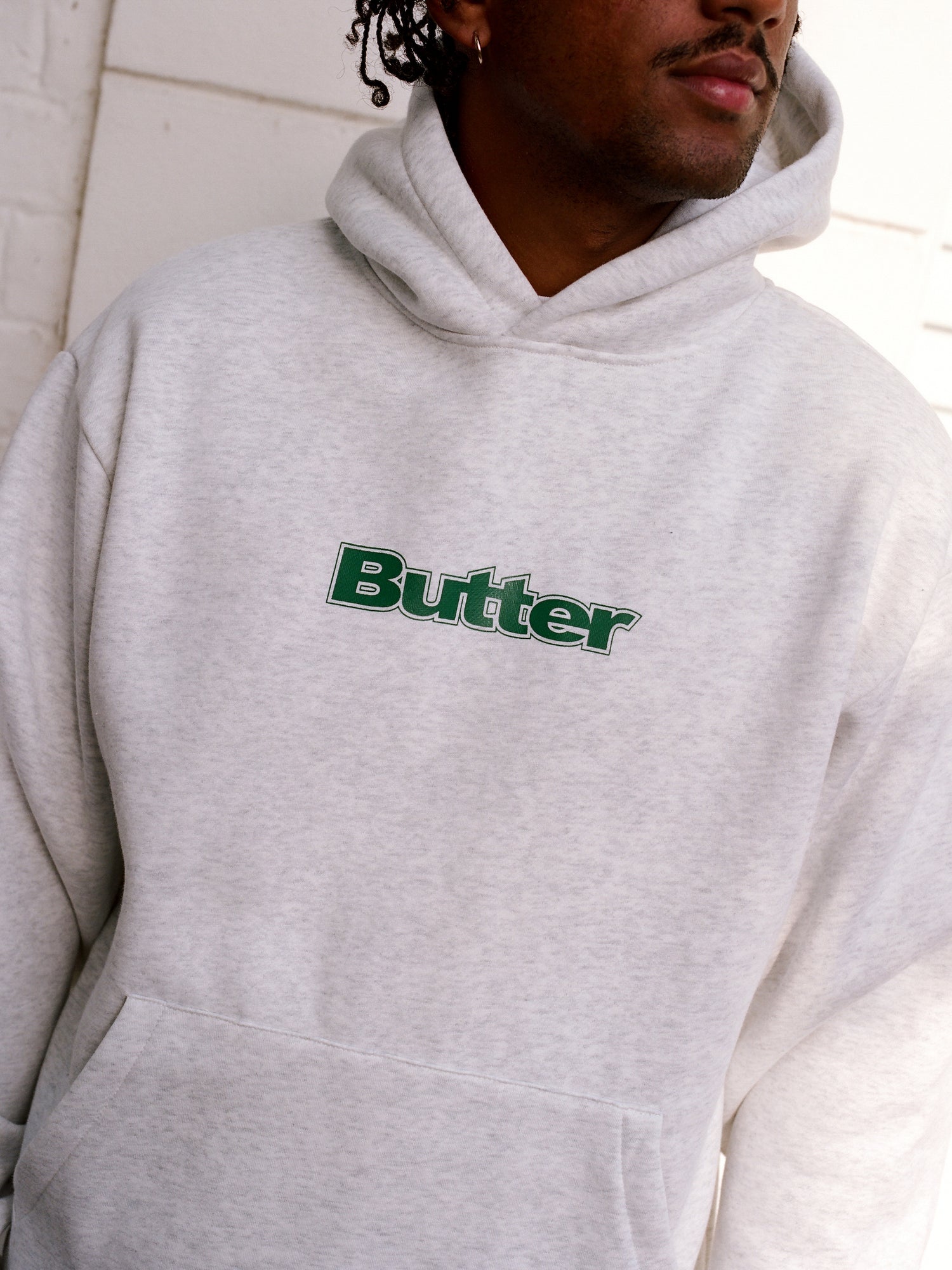 Logo Pullover Hood, Ash