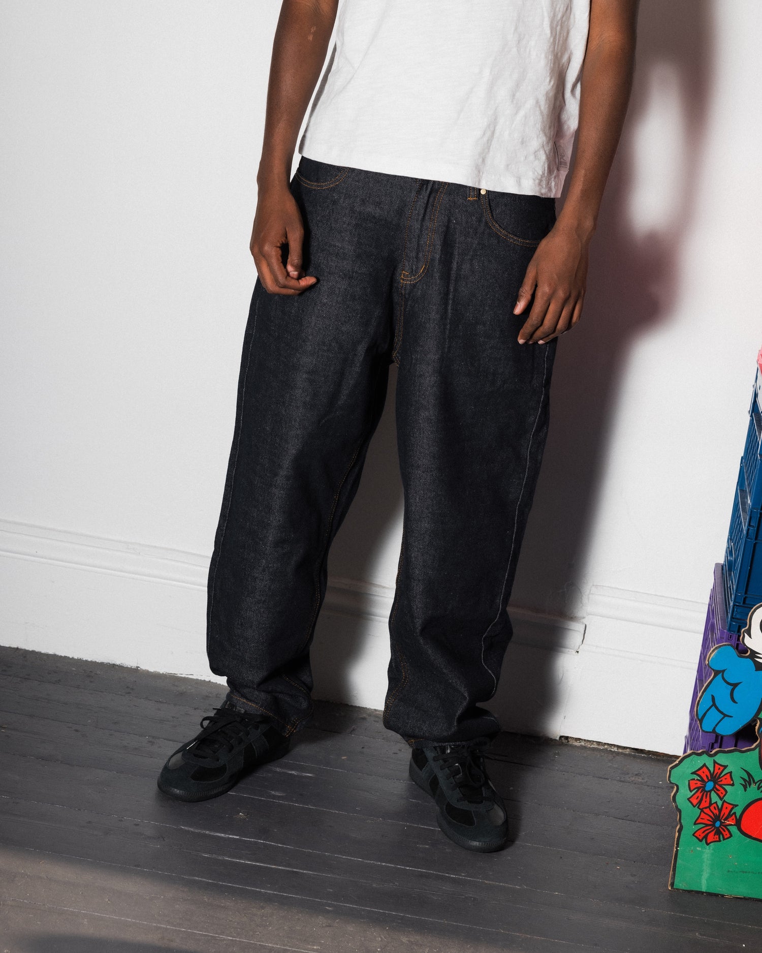 Santosuosso Denim Jeans, Raw Indigo