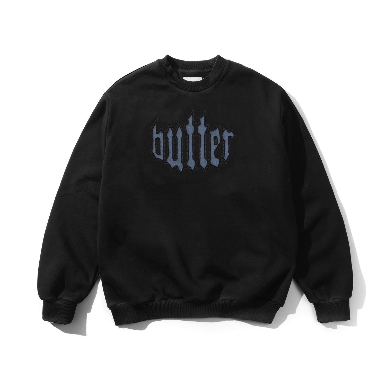 Cut Out Applique Crewneck, Black