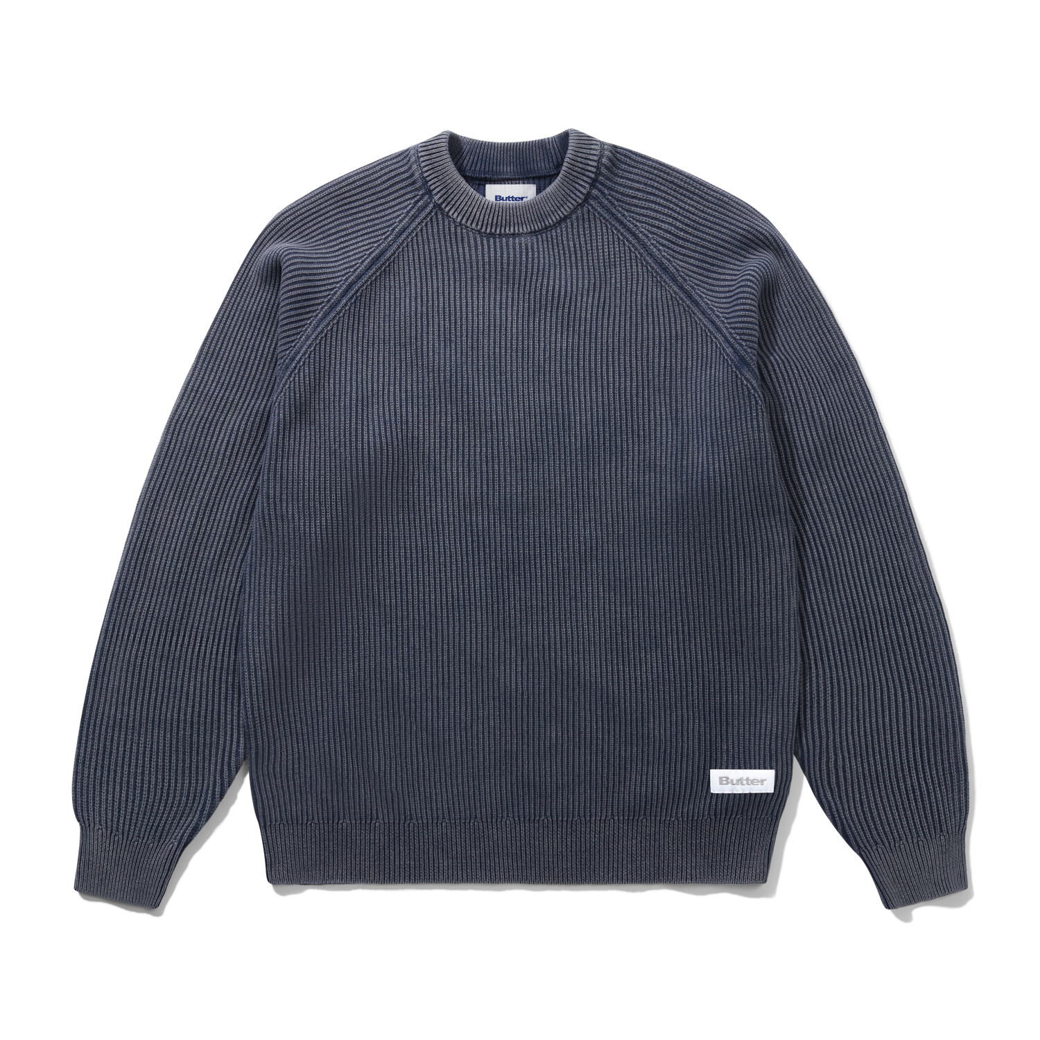 Bleach Knit Sweater, Navy