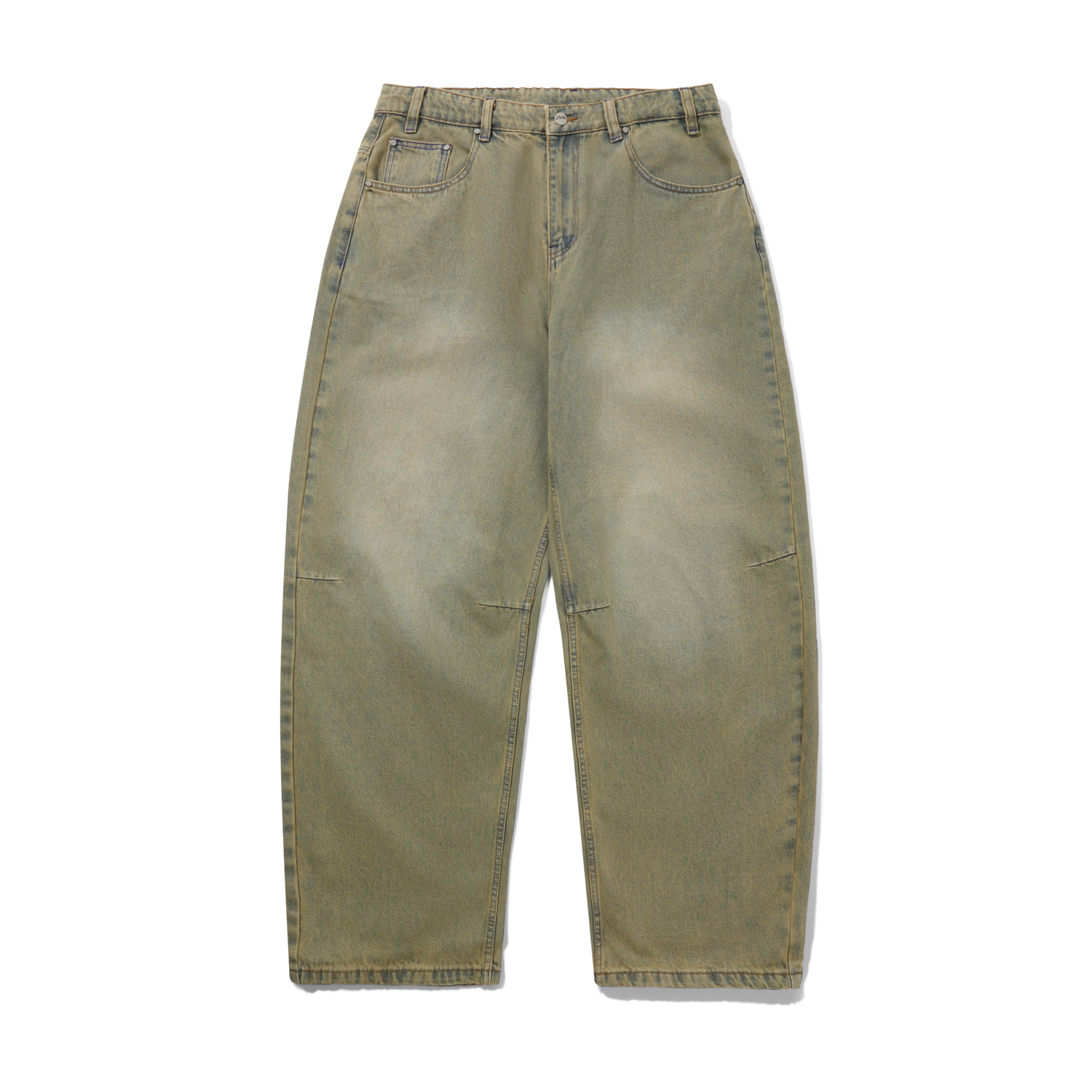 Wide Cut Denim Jeans, Sunfade Blue