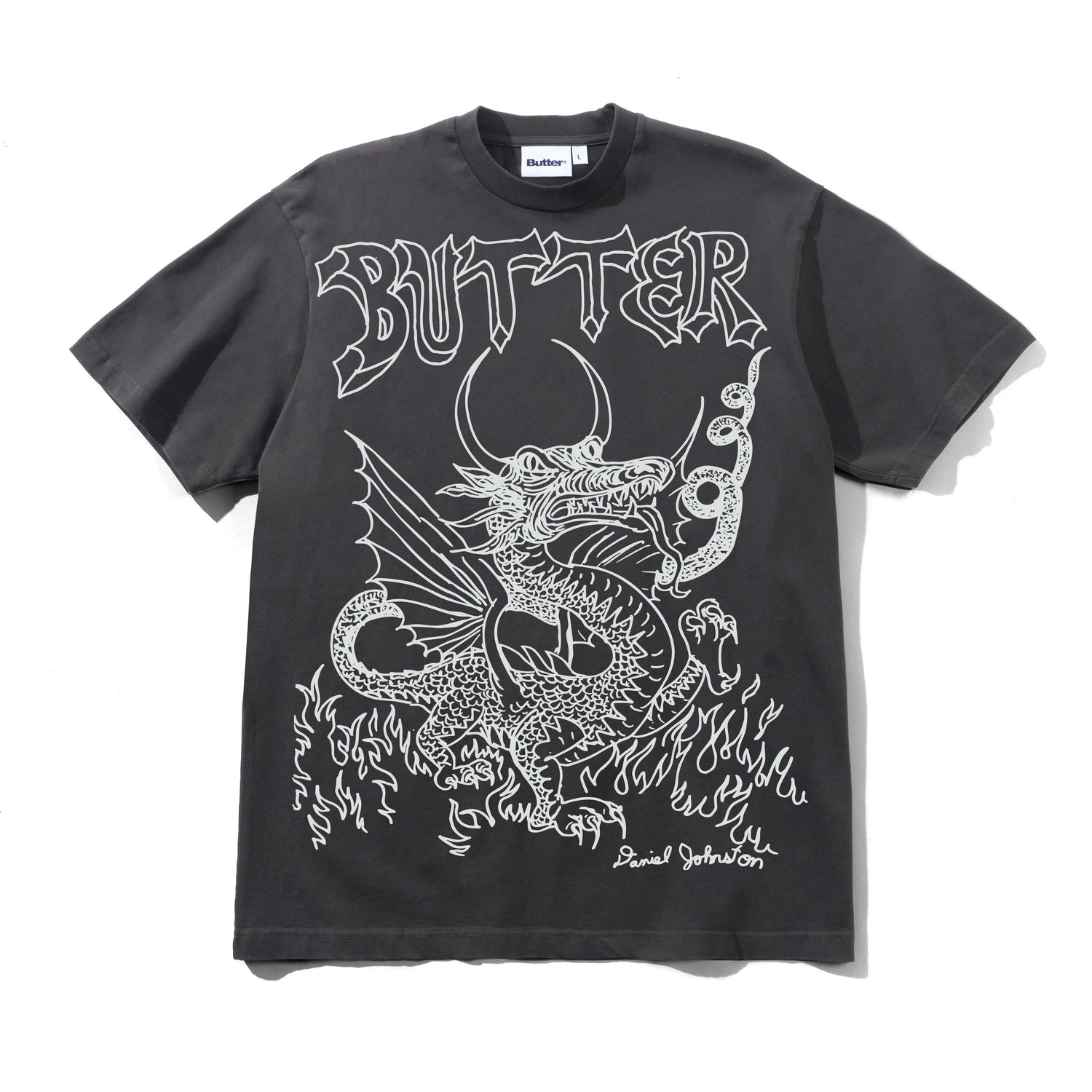 Dragon Tee, Washed Black