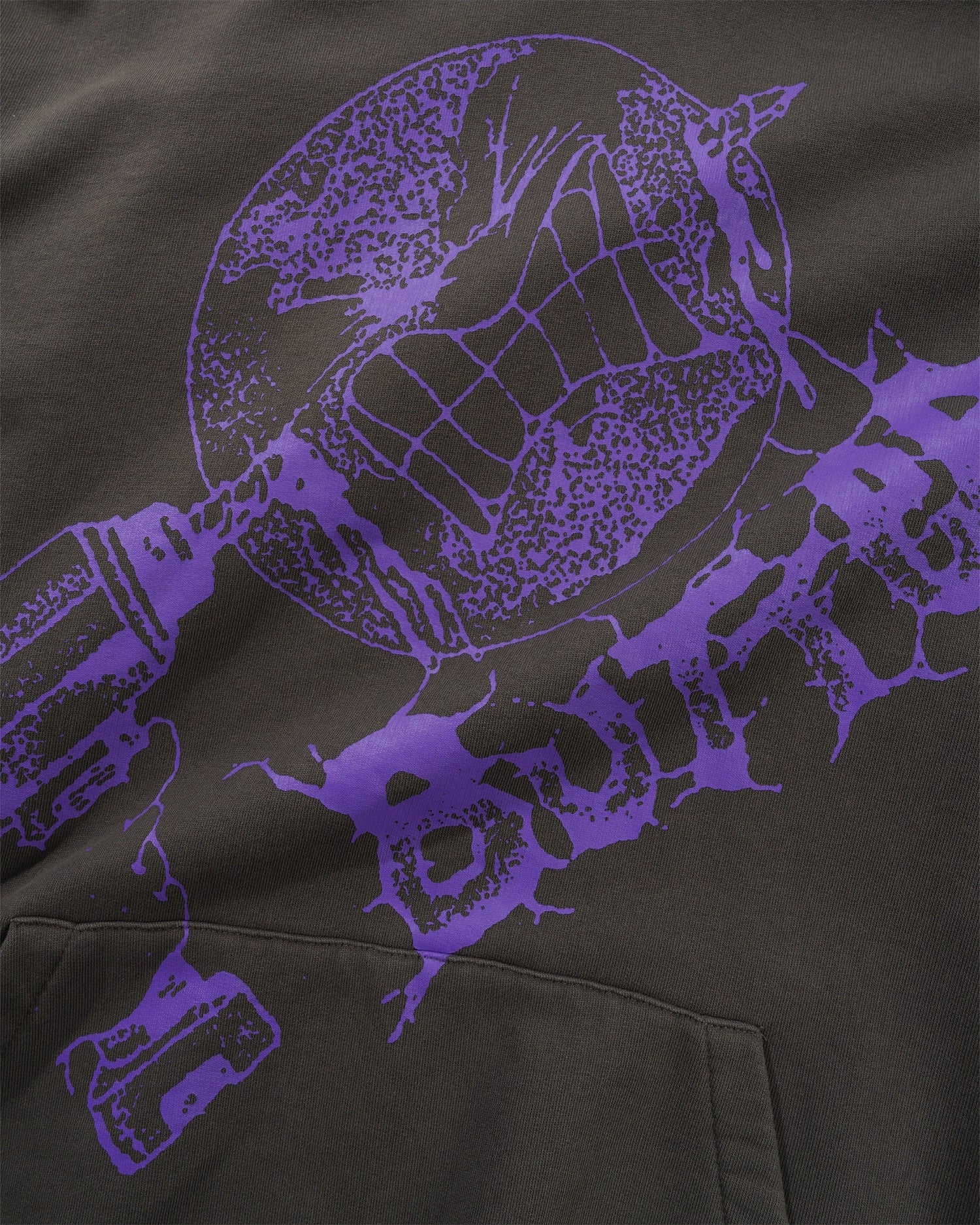 Drill Pullover Hood, Washed Dark Grey