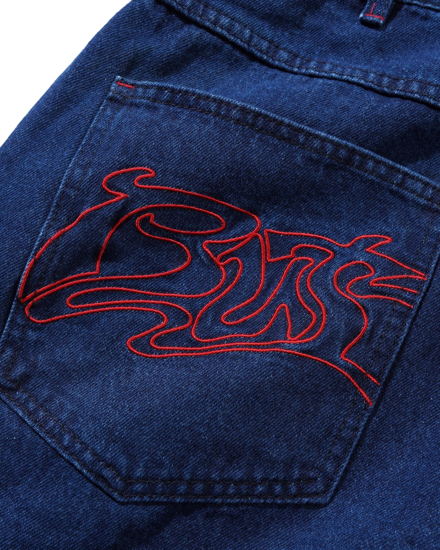 Drummer Baggy Denim Jeans, Raw Dark Indigo