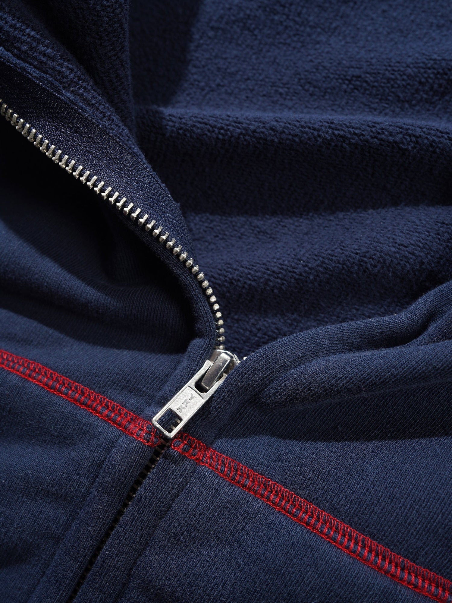 Drummer Zip-Thru Hood, Washed Navy