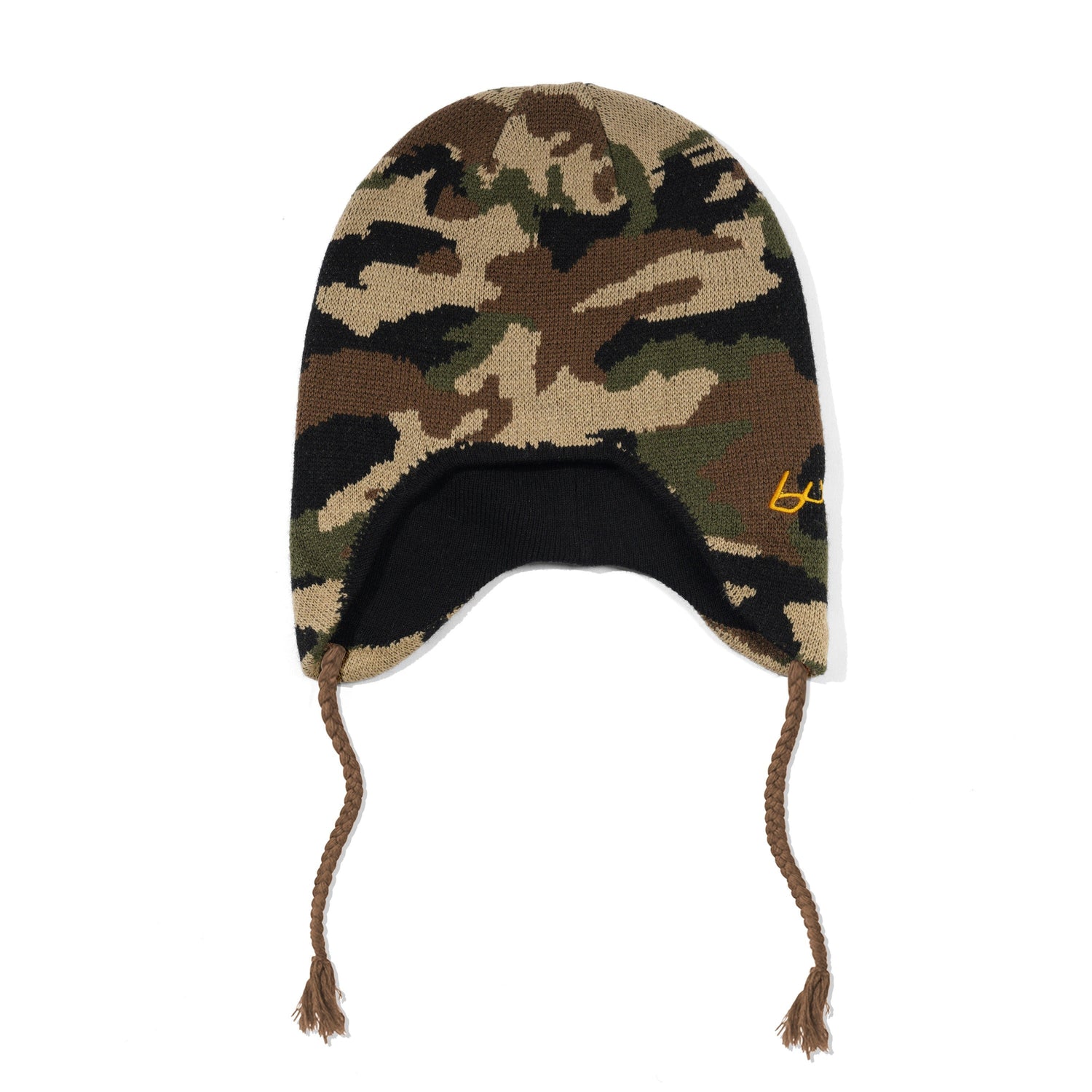 Earflap Beanie, Woodland Camo