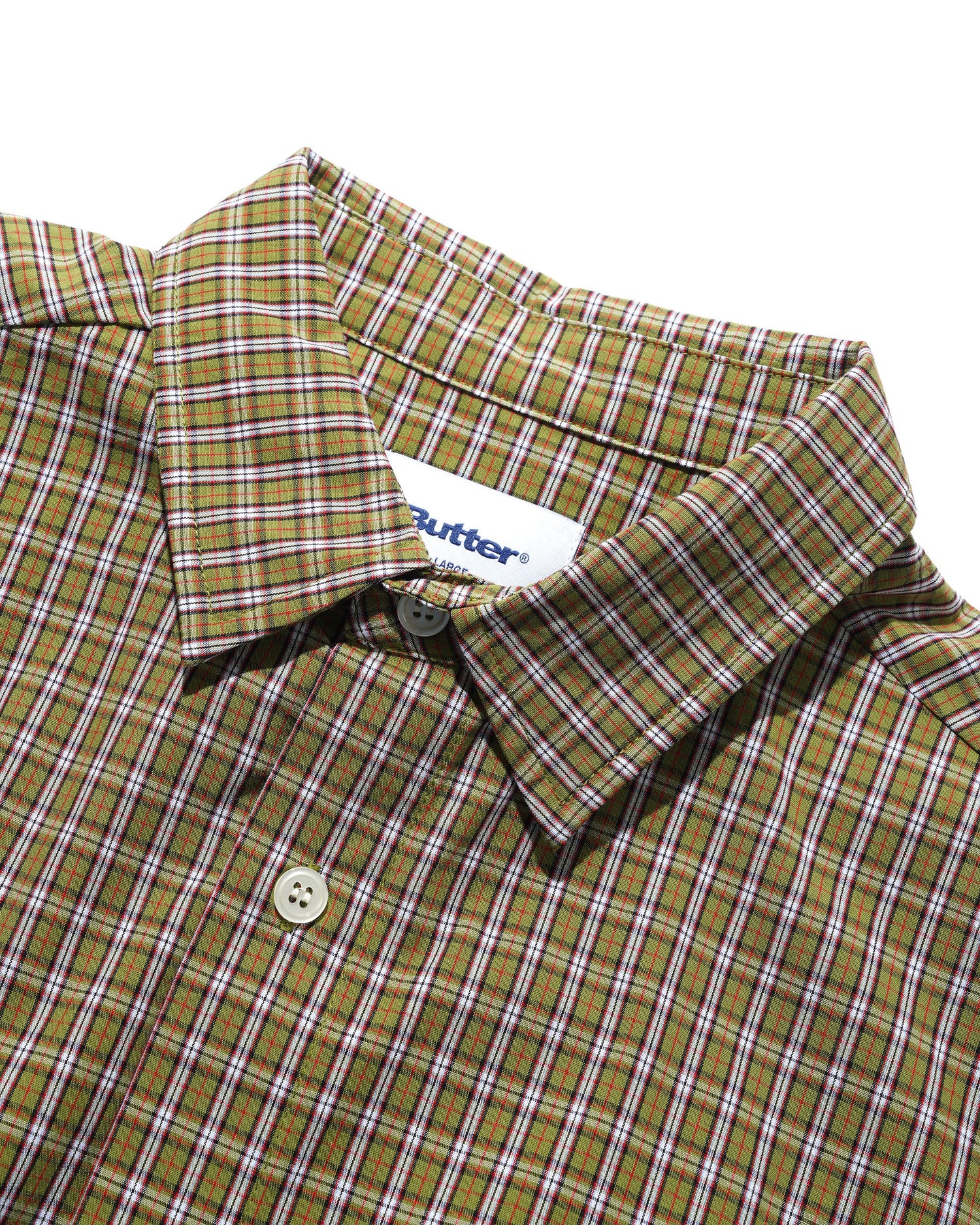Equipment S/S Shirt, Lime / Red