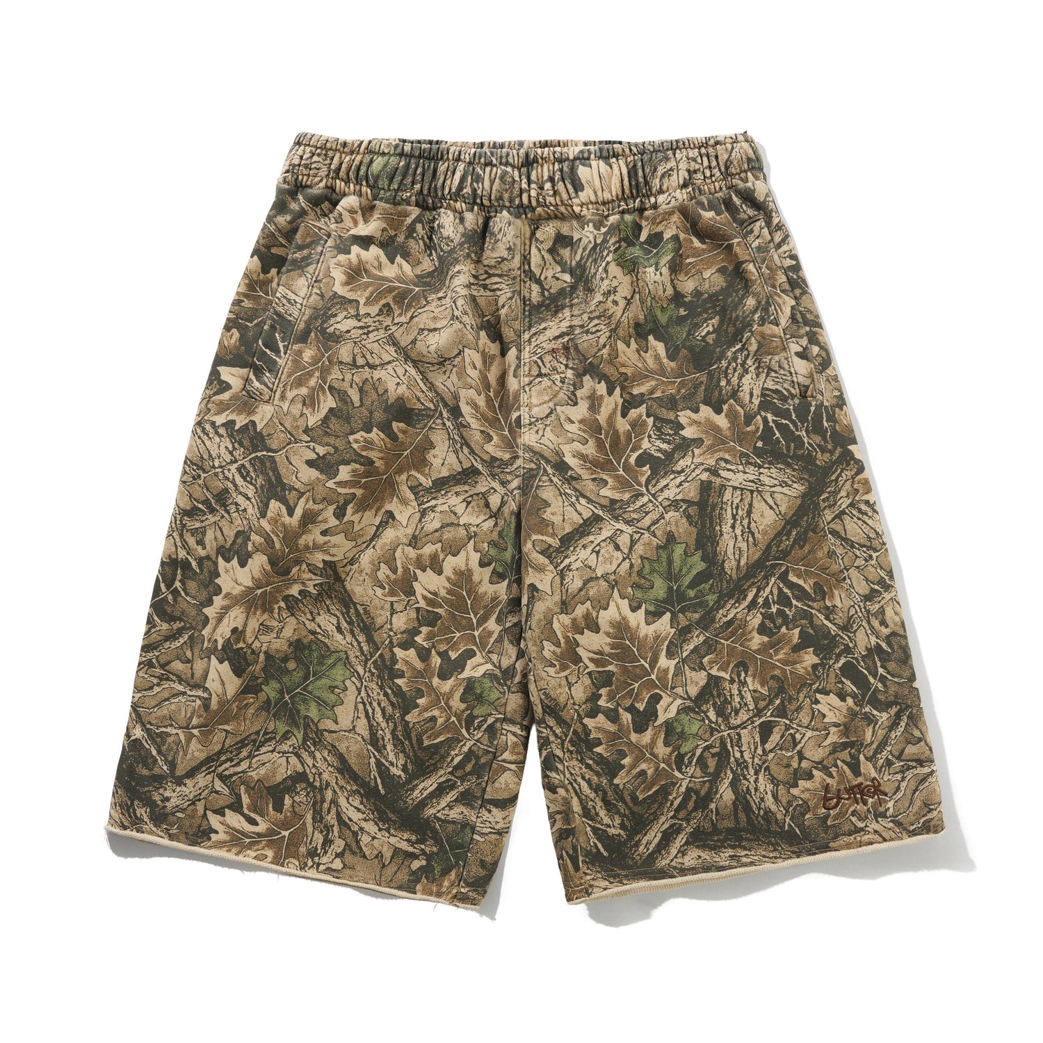 Fleece Shorts, Forest Camo