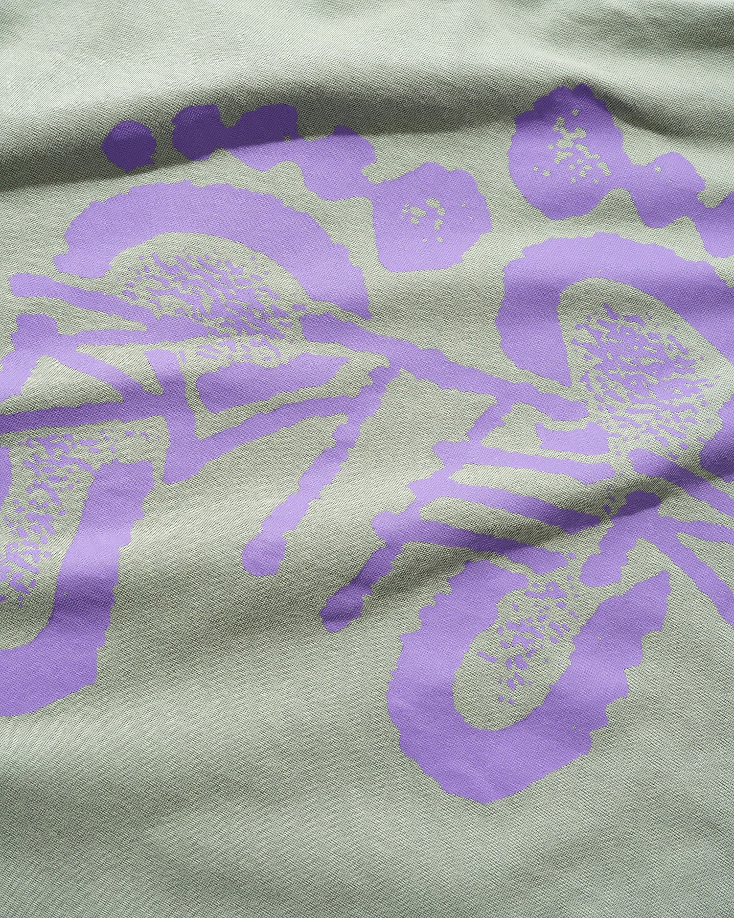 Footprints Tee, Dull Mint