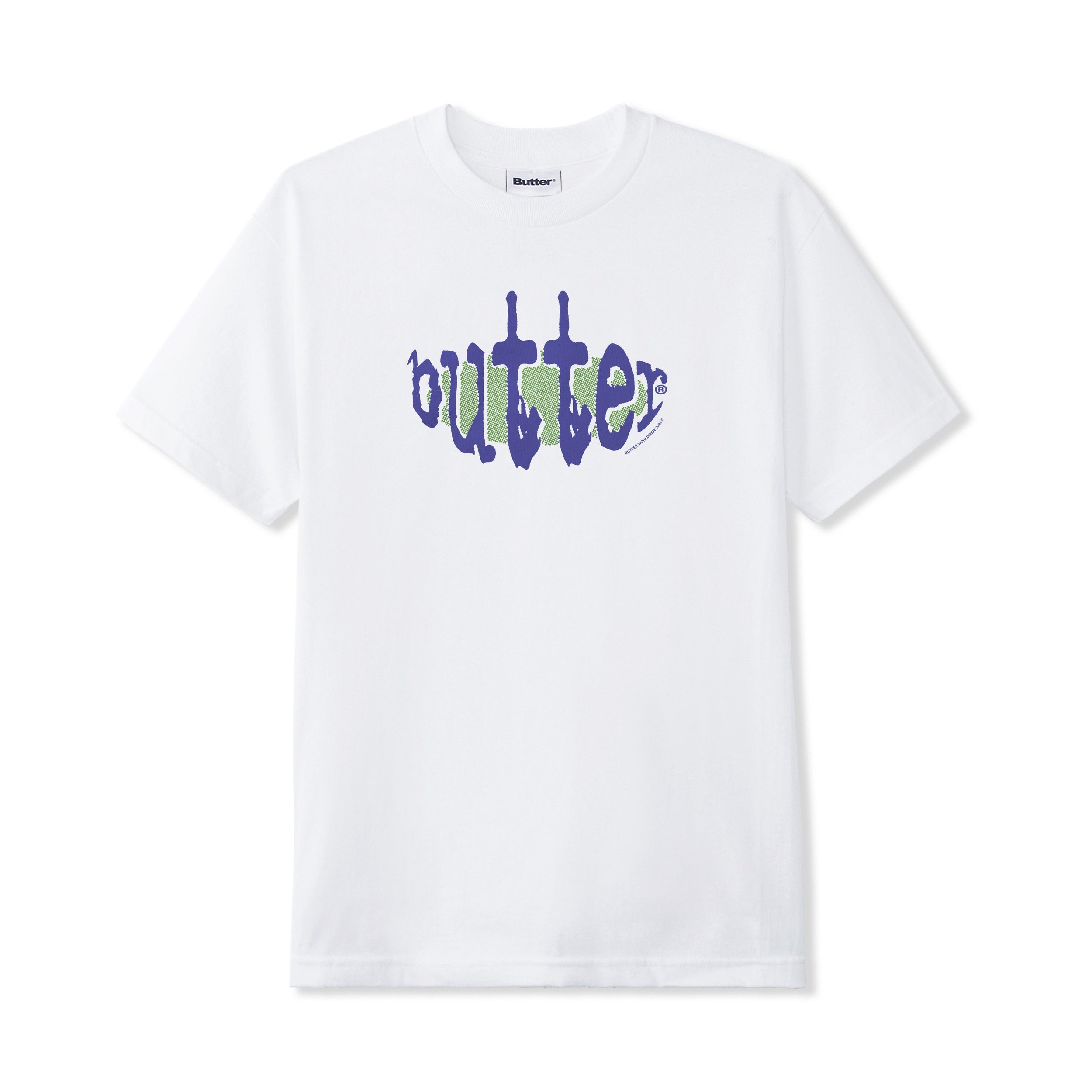 【バターグッズ】Butter Goods Frenzy Tee Frenzy Tee, White – Butter Goods USA